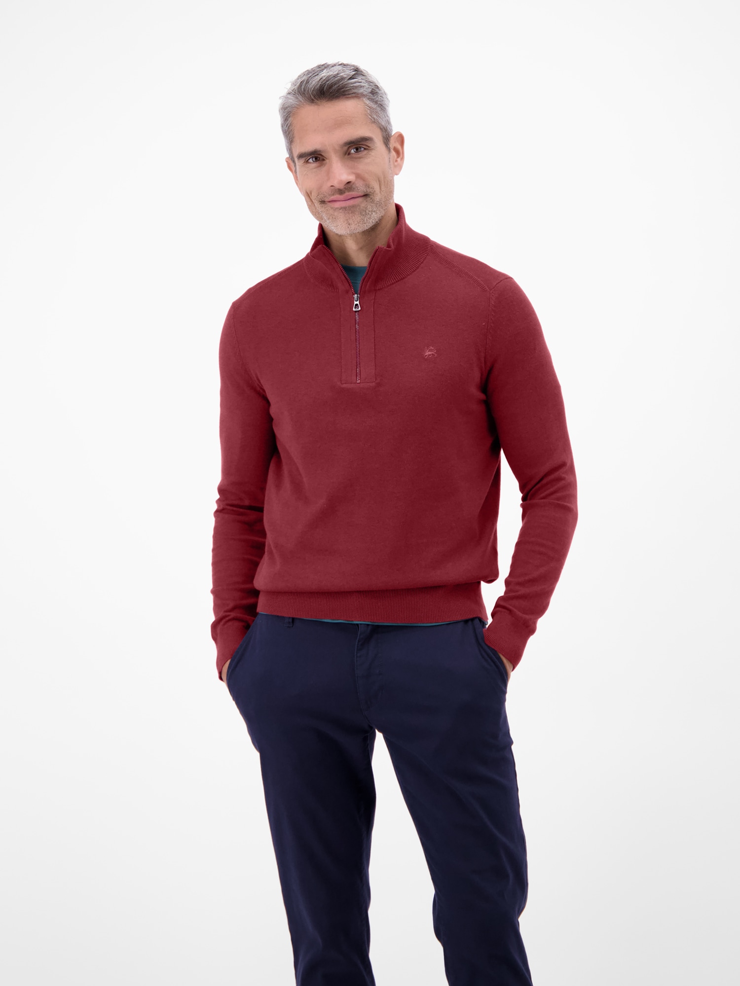 Image of LERROS Troyer "Flachstrickpullover mit Troyerkragen"