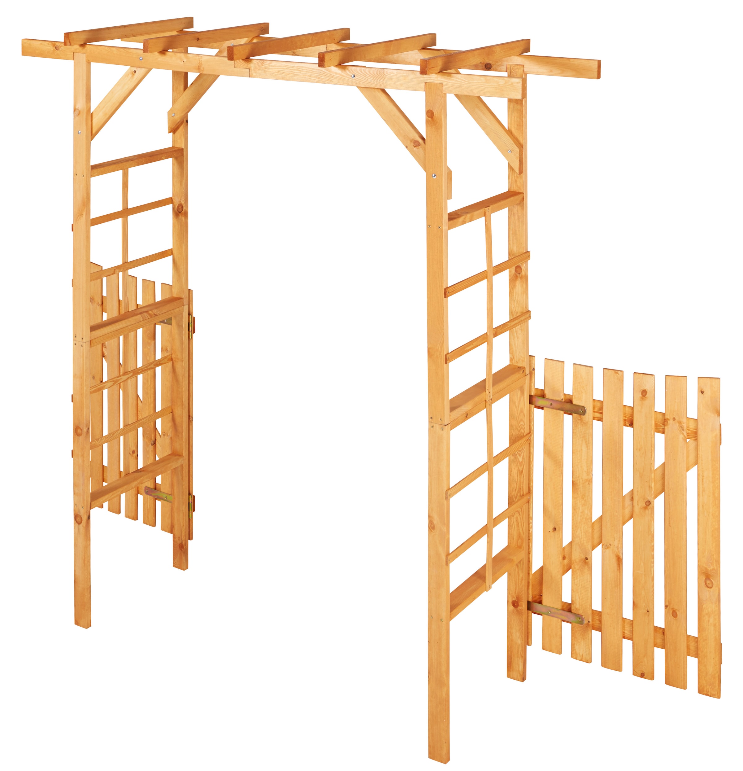 promadino Rosenbogen »Pergola Anke«, BxTxH: 200x60x210 cm, mit Türen