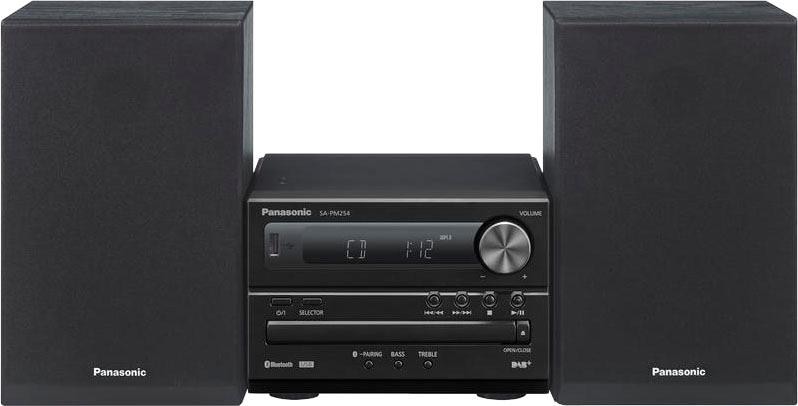 Panasonic Microanlage »SC-PM254EG«, (Bluetooth Digitalradio (DAB+)-FM-Tuner mit RDS 20 W)