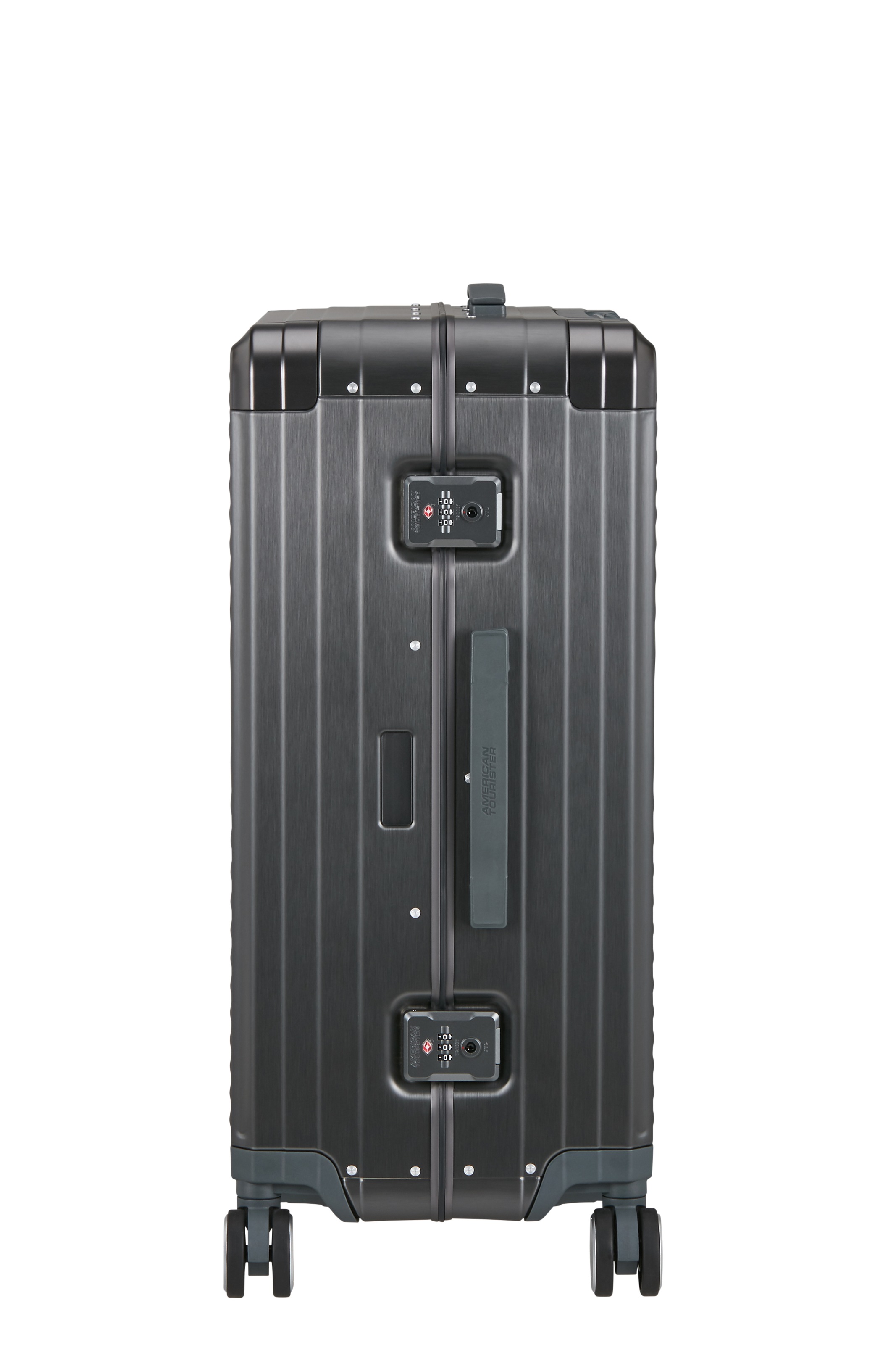 American Tourister® Trolley à coque dure »SOUNDBOX ALU, verschiedene Grössen und Farben« 73 litre 4 Rollen Valise rigide avec deux serrures TSA, valise en aluminium