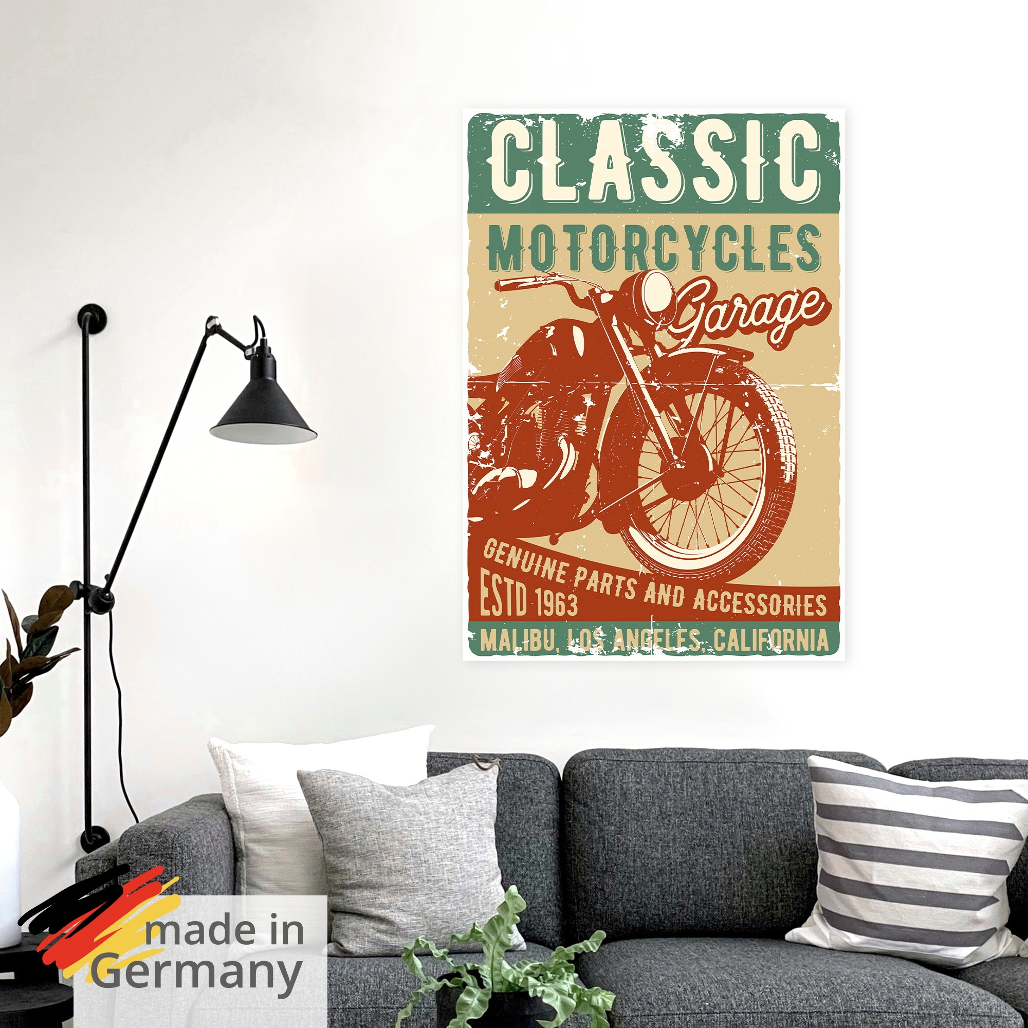 Artland Wandbild "Classic Motorcycles" 1 Stk. tlg. als Alubild, Leinwandbild, Poster, Wandaufkleber in verschied. Größen