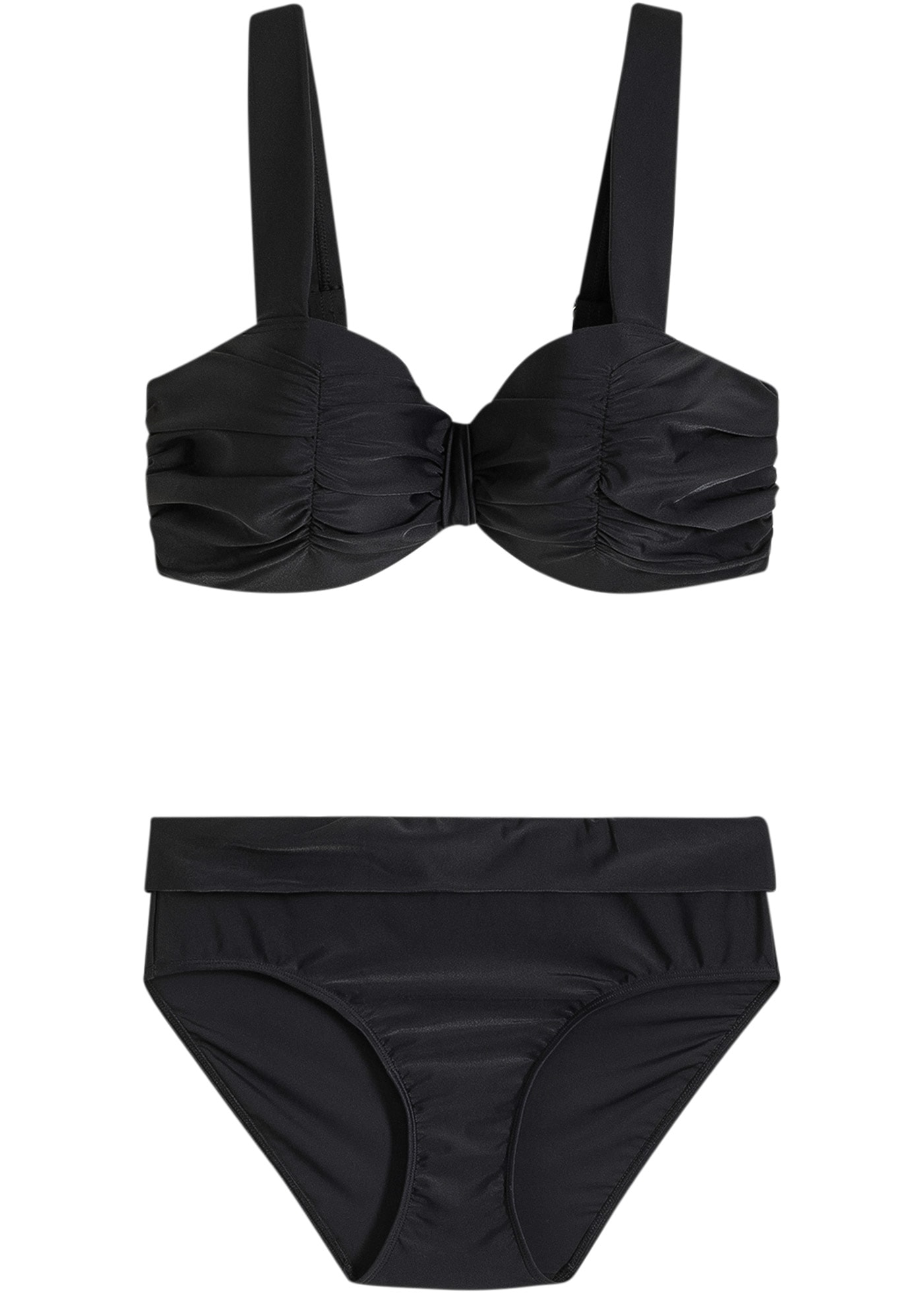 bonprix Balconette-Bikini »Balconette-Bikini mit gepolsterten Trägern (2-tlg.Set)« Set,  Balconette-Schnitt, gepolsterte Träger, unifarben