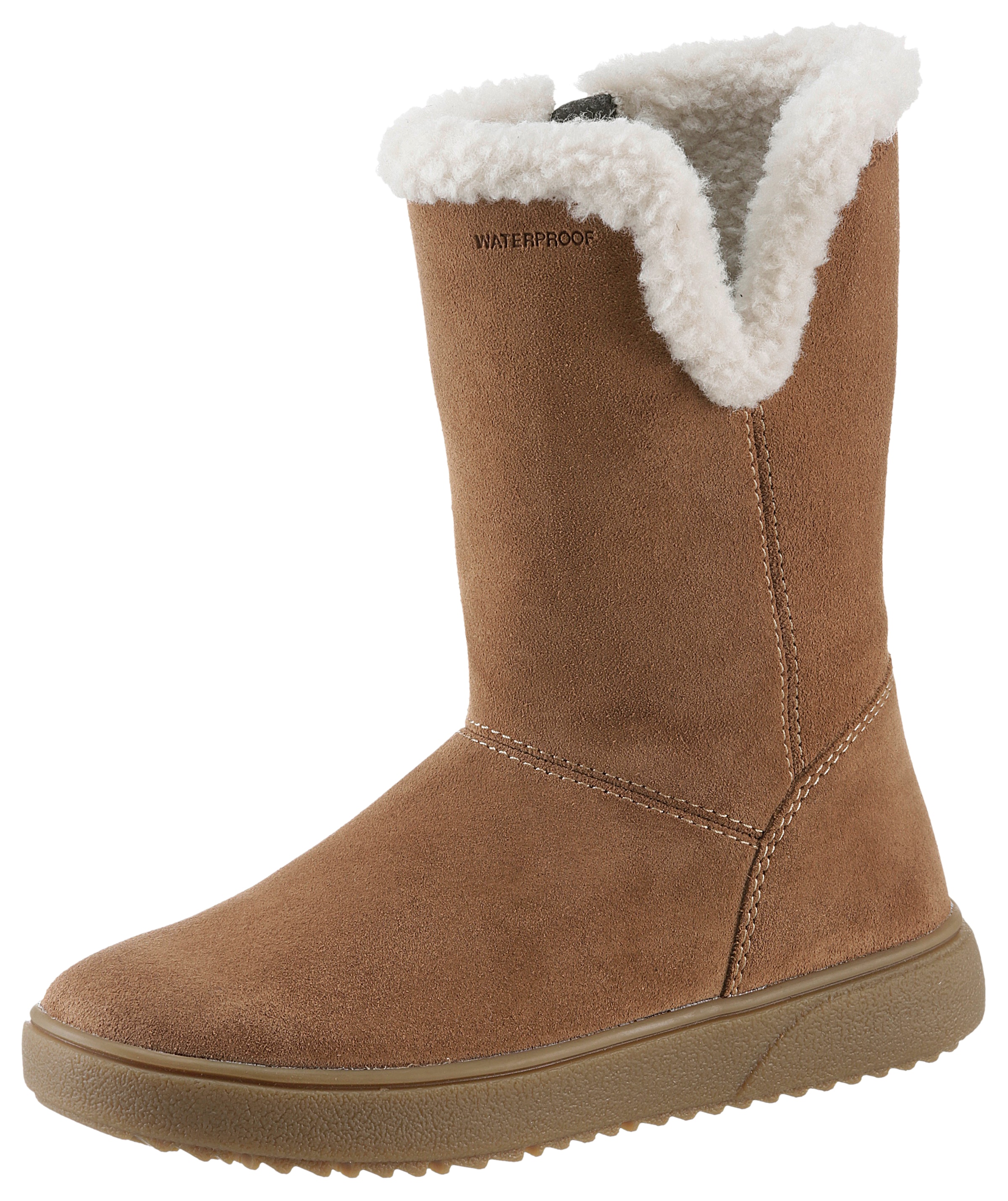 Geox Winterstiefel »J THELEVEN GIRL WPF«, Snowboots, Schlupfstiefel mit Warmfutter