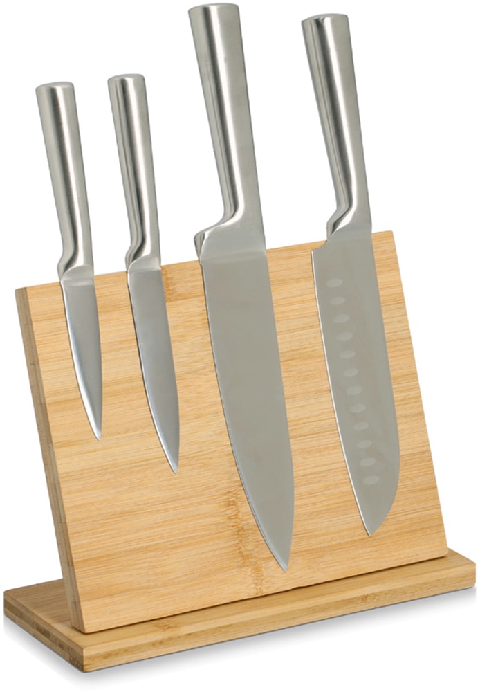 Zeller Present Barre de coupe »Messerhalter, magnetisch, Bambus« integrierter Magnet, natürliches Material