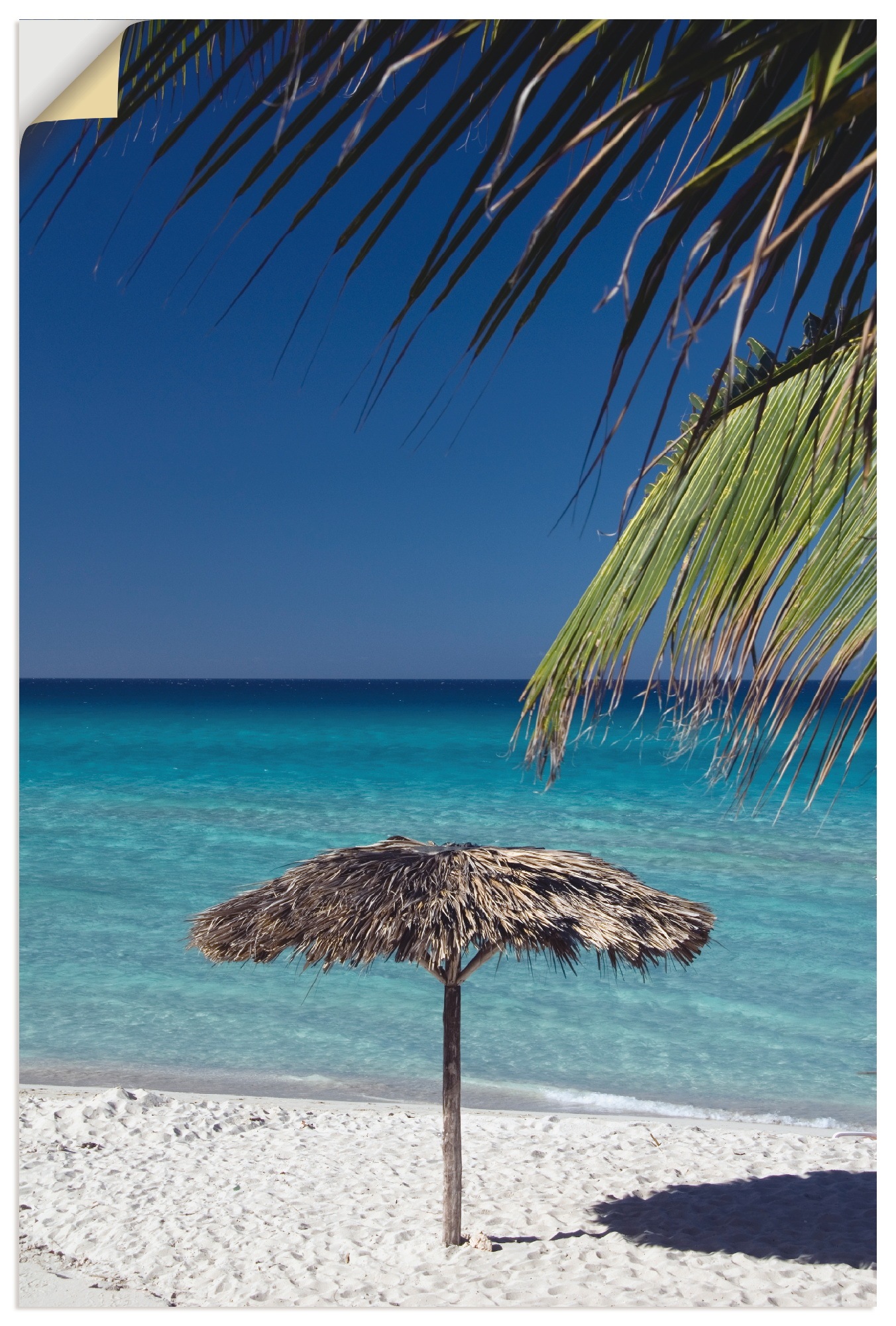 Image of Artland Wandbild »Sonnenschirm am Strand«, Amerika, (1 St.), in vielen Grössen & Produktarten - Alubild / Outdoorbild für den Aussenbereich, Leinwandbild, Poster, Wandaufkleber / Wandtattoo auch für Badezimmer geeignet bei Ackermann Versand Schweiz