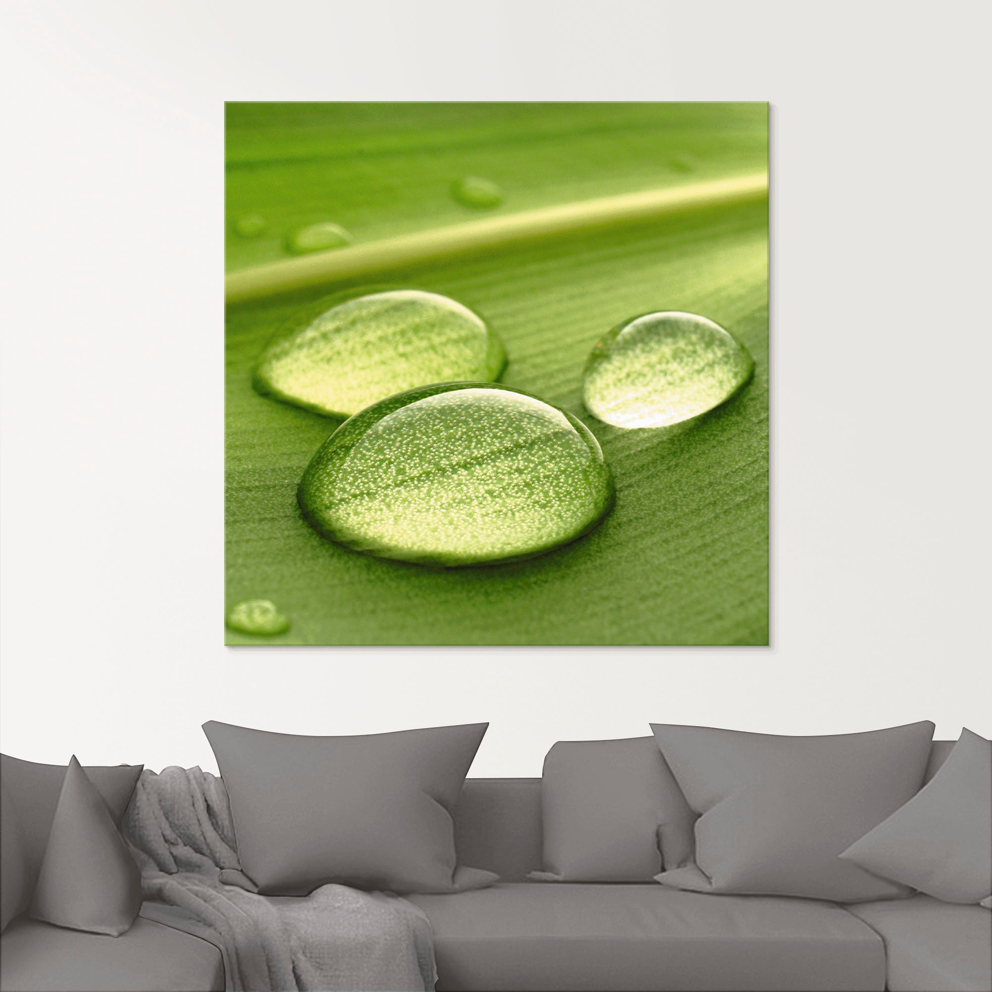 Artland Glasbild »Wassertropfen«, Zen, (1 St.), in verschiedenen Grössen