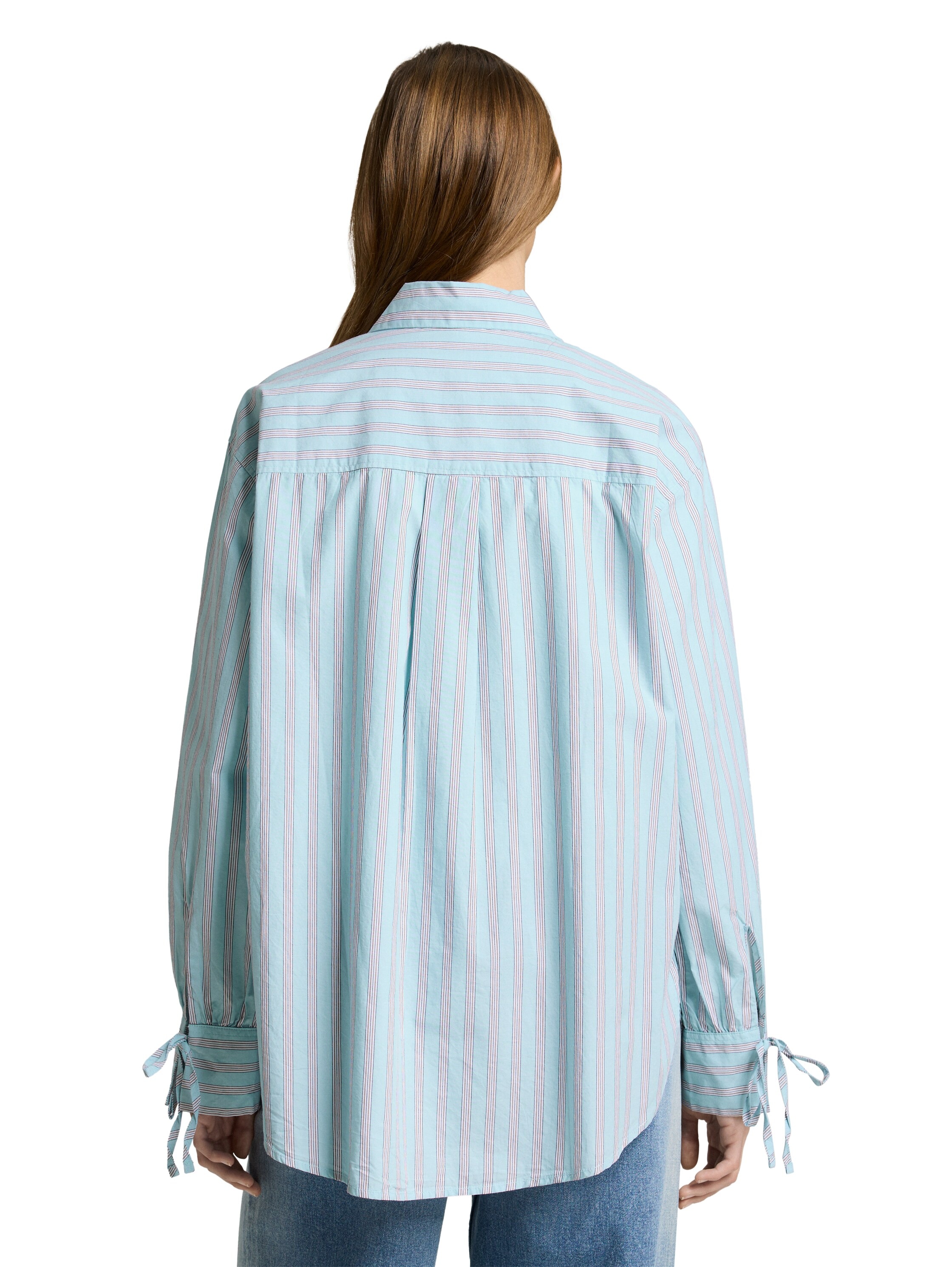 TOM TAILOR Denim Blouse classique mit Streifen Muster