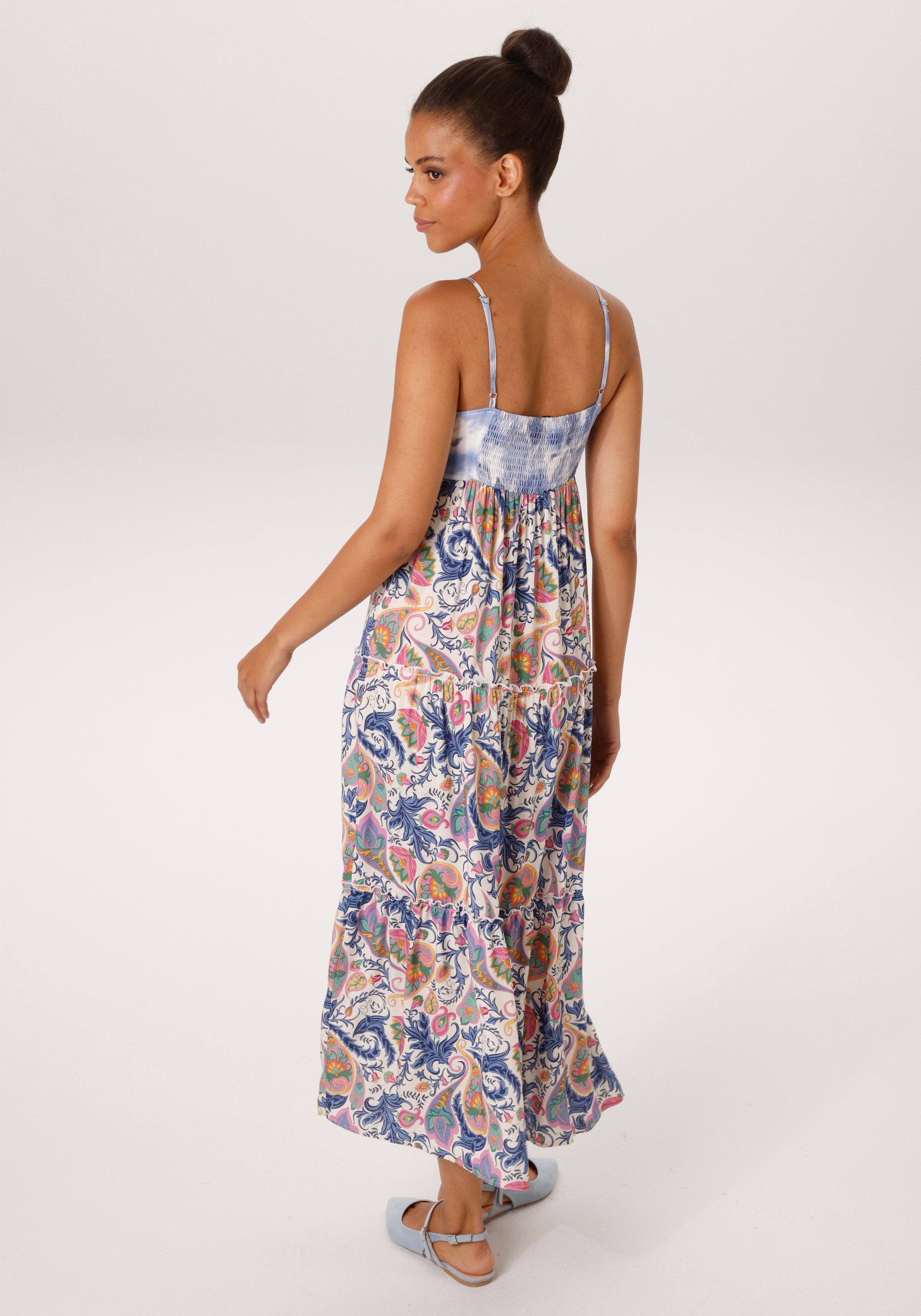 Aniston CASUAL Sommerkleid im trendigen Muster-Mix - NEUE KOLLEKTION