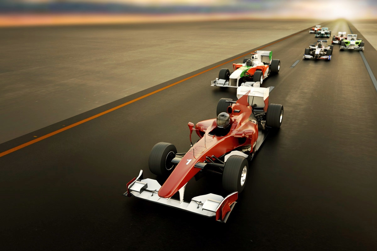 Papermoon Fototapete »Rennen«