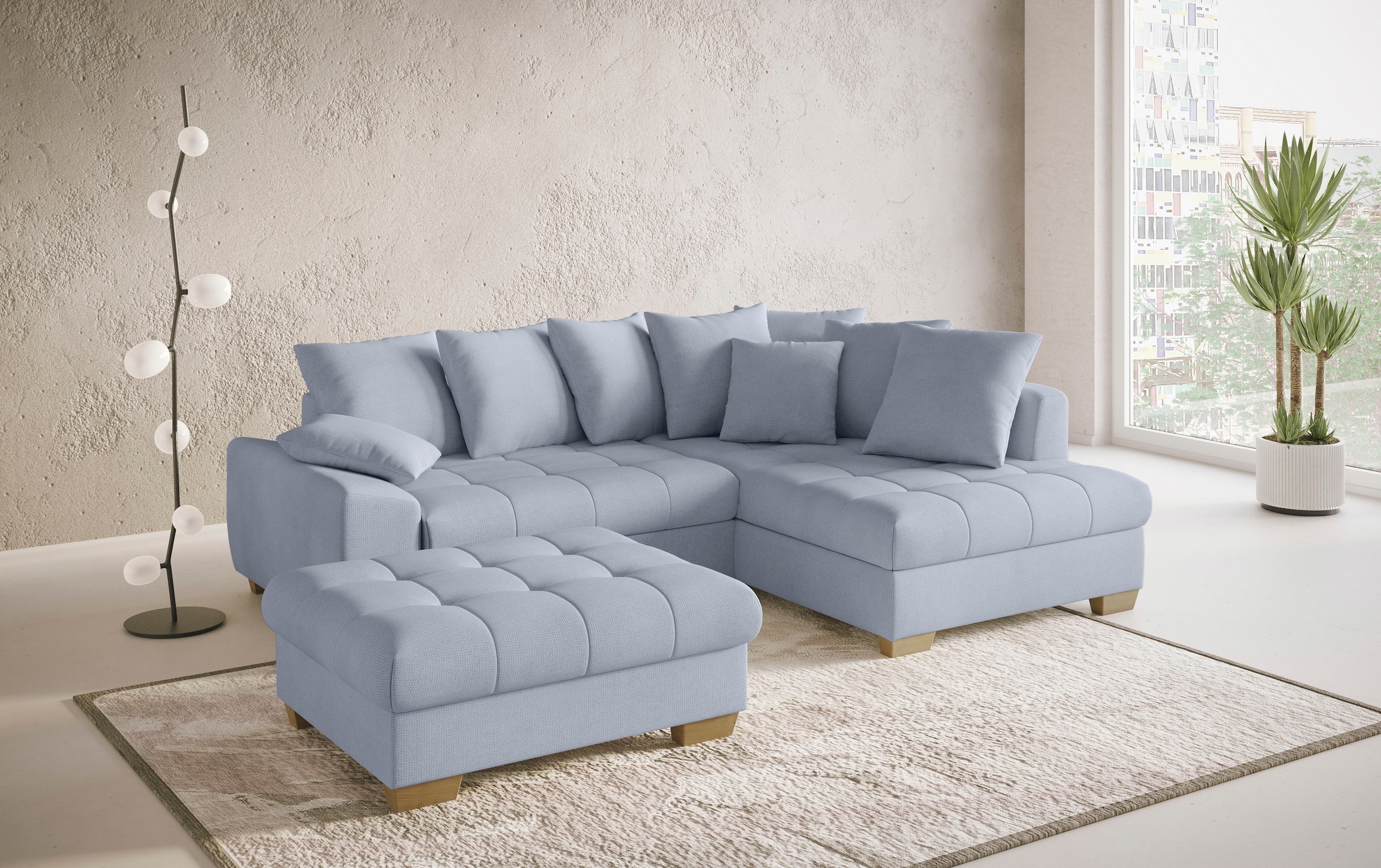 Mr. Couch Tabouret »Nikita II« Kaltschaumpolsterung, bis 140 kg belastbar, passend zu der Garnitur