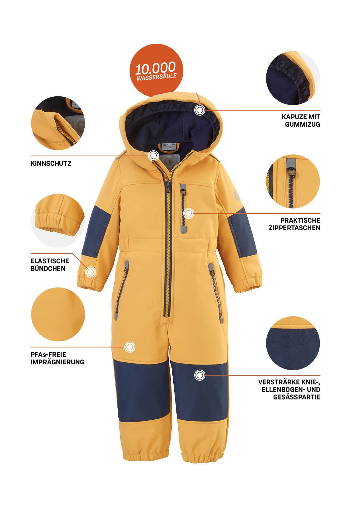 first instinct by killtec Overall »FIOW 35 MNS ONPC«, Softshellanzug mit Fleece Innen, wasserabweisend, winddicht