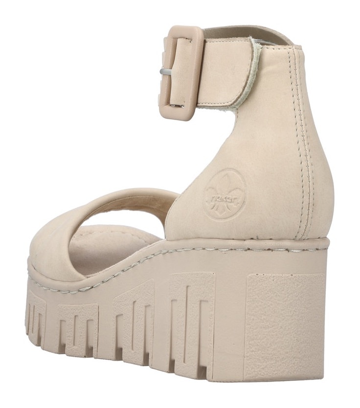 Rieker Keilsandalette, Sommerschuh, Sandale, Keilabsatz, mit kräftiger Profilsohle