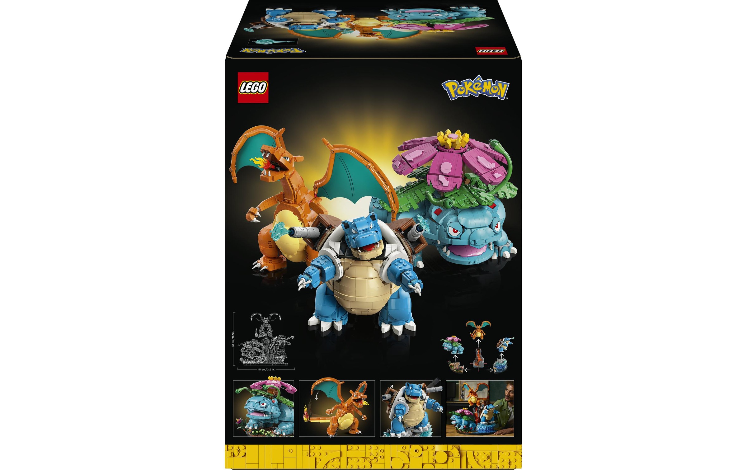 Image of LEGO Konstruktionsspielsteine "Pokémon Bisaflor, Glurak und Turtok 72153"