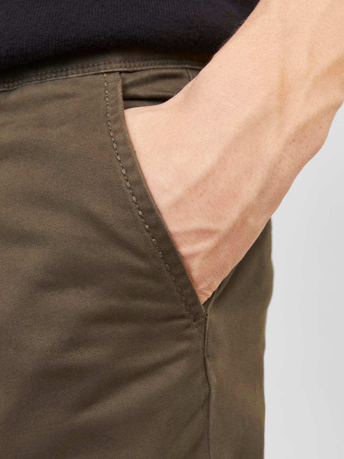 Jack & Jones Chinos »JPSTMARCO mit Stretchkomfort und schmalem Bein«, mit Reissverschluss