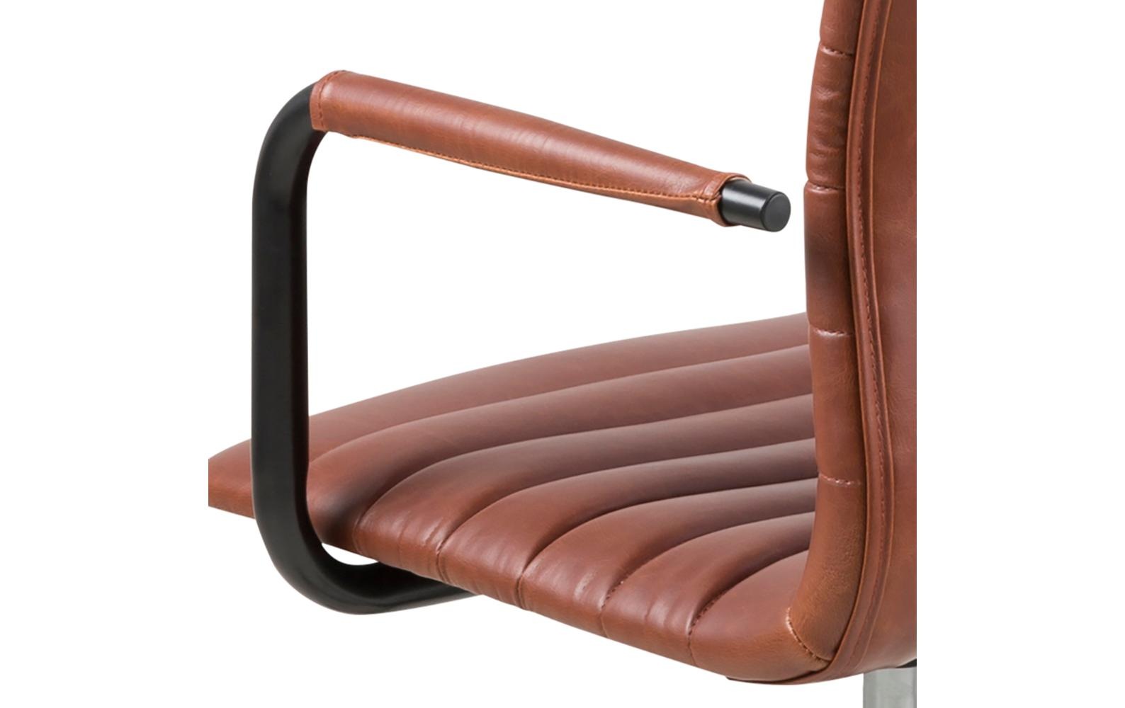 AC Design Schreibtischstuhl »Winslow mit Polsterrücken und Armlehnen«, Kunstleder