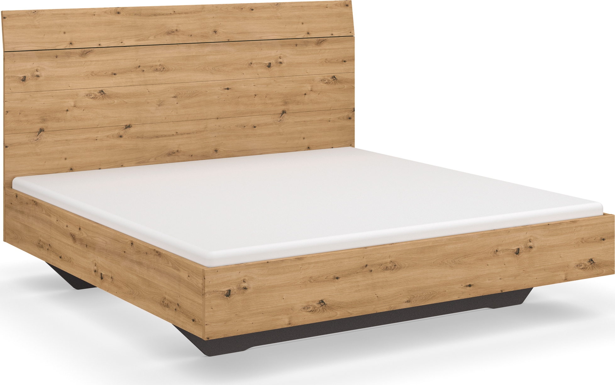 Image of rauch Futonbett "Schlafzimmermöbel Schlafzimmer Einzelbett Doppelbett Holzbett KOLUNA" Liegefläche 180x200 cm, Bettseitenhöhe 41 cm, mit hohem Kopfteil in Lattenoptik zum Anlehnen MADE IN GERMANY