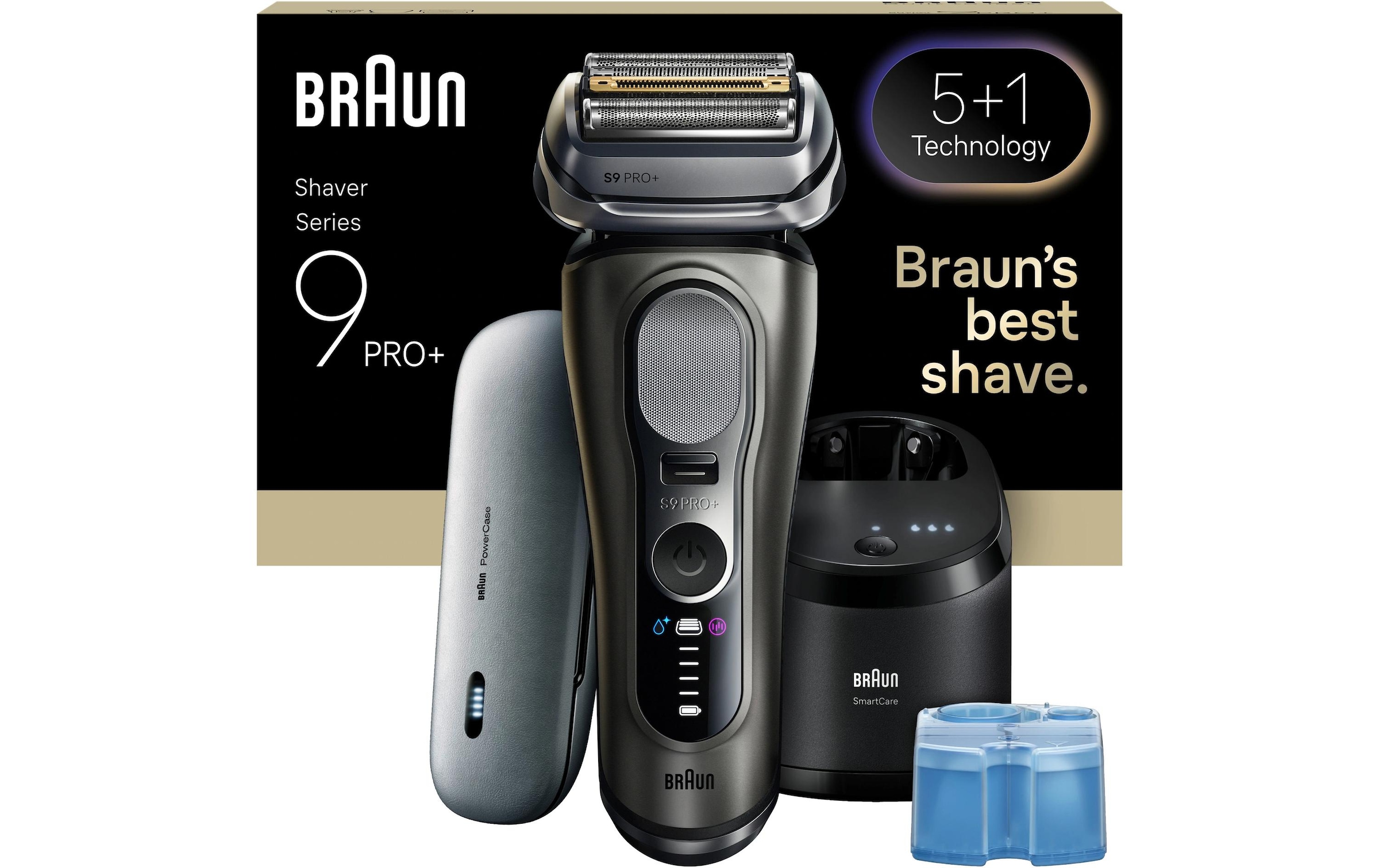 Braun Elektrogesichtshaarentferner »Series 9 Pro+ 9675cc« Reinigungsstation