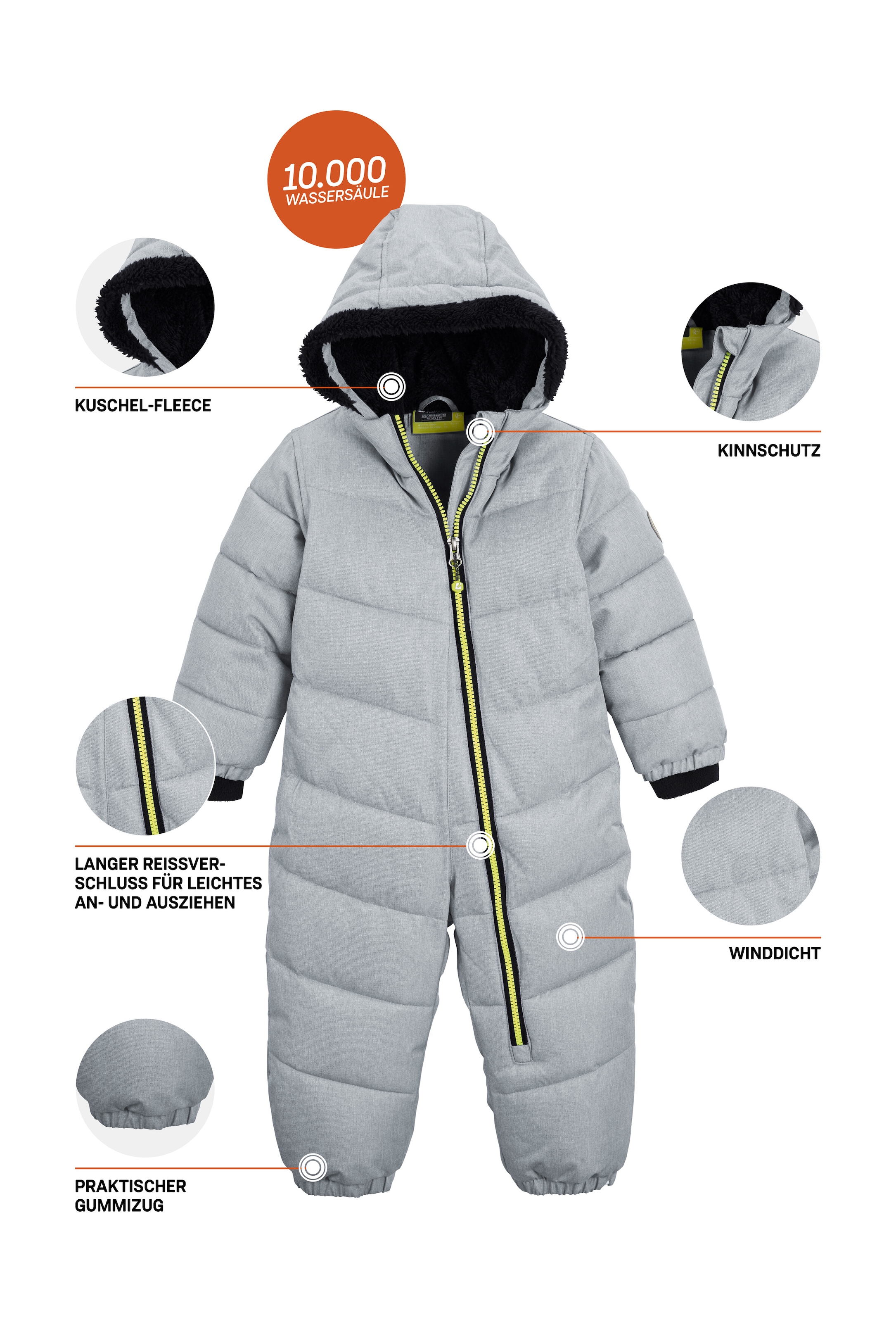 Killtec Schneeoverall »Karter Mini«, Schneeanzug: wasserabweisend, winddicht, warm, leicht anzuziehen