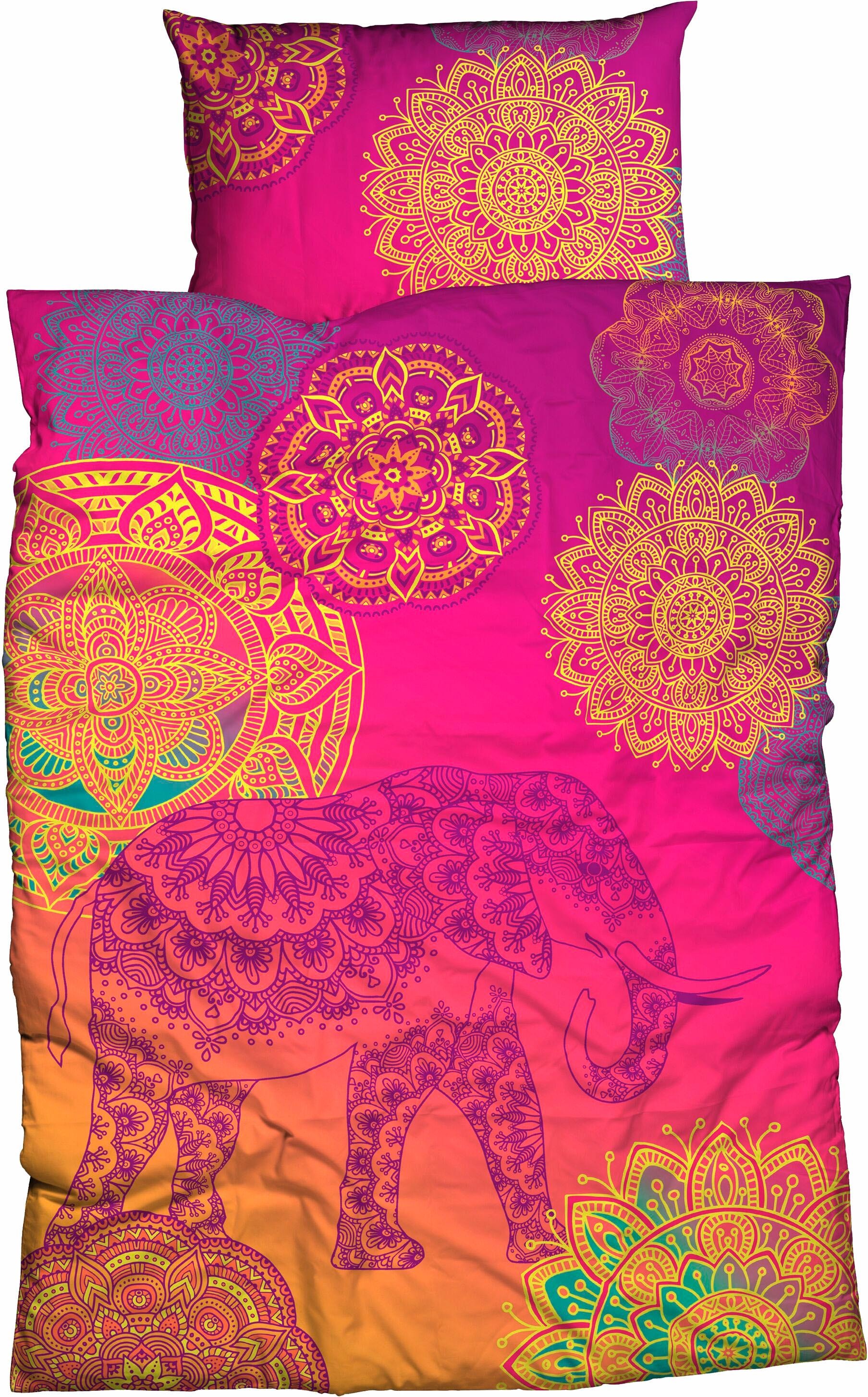 Image of sister s. Bettwäsche "Noida" 2 Stk. mit farbenfrohen Mandalas
