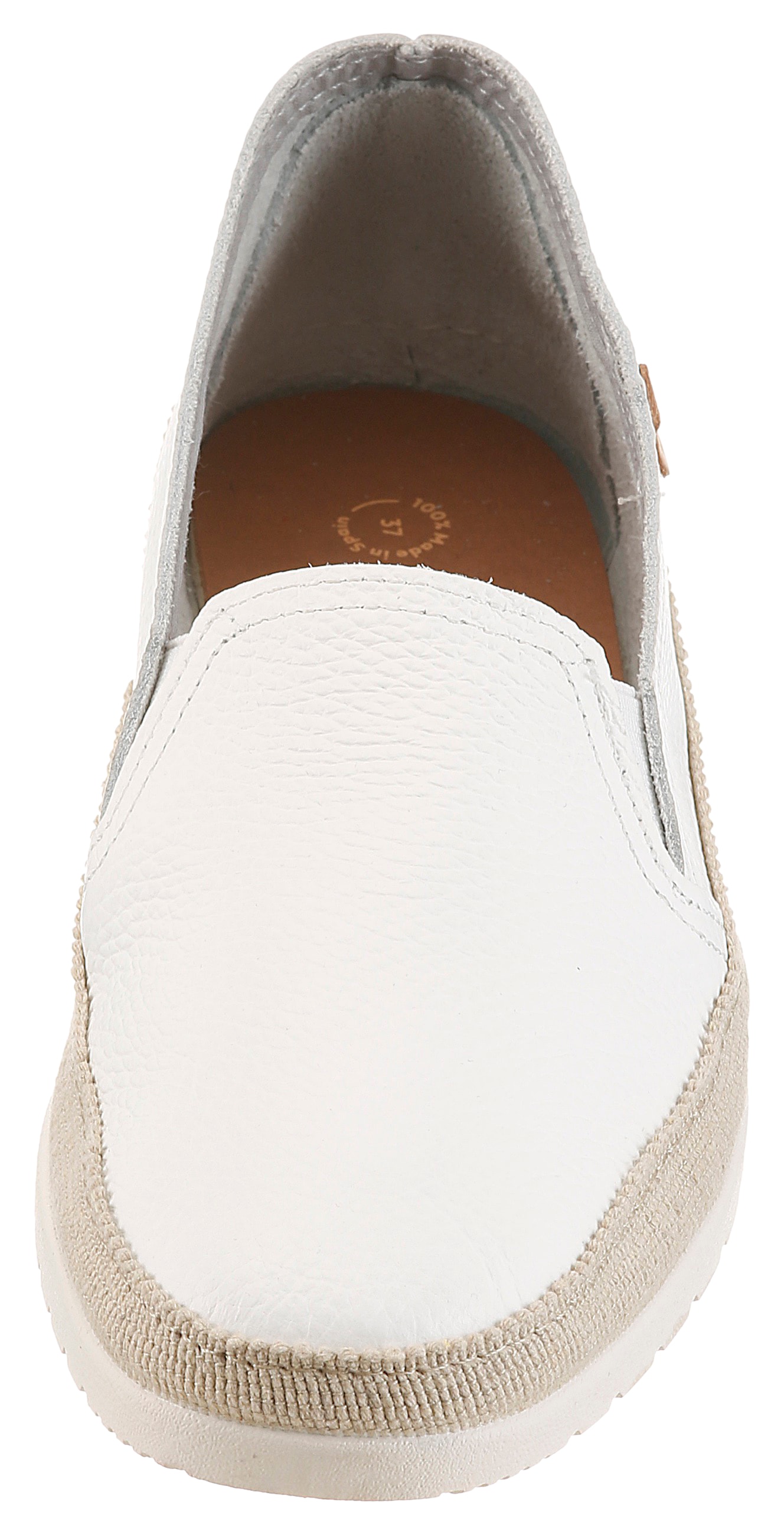 VERBENAS Slipper »NURIA«  espadrille, chaussure à enfiler, chaussure basse avec inserts stretch