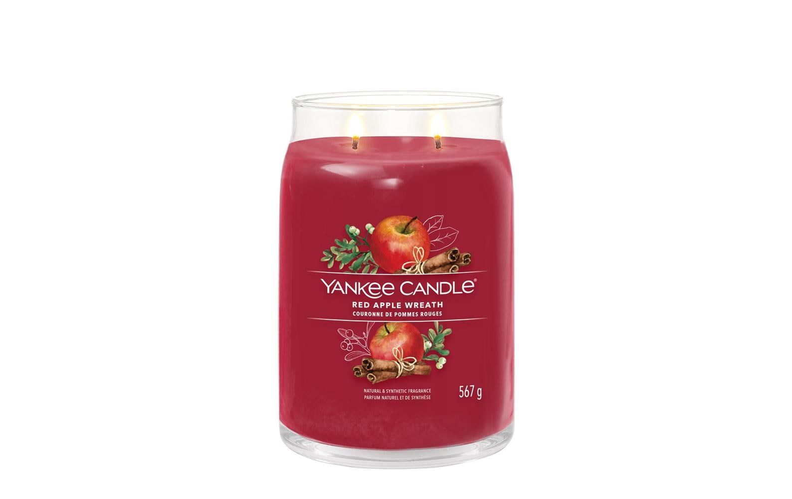 Yankee Candle Duftkerze »Red Apple Wreath Signature Large Jar«