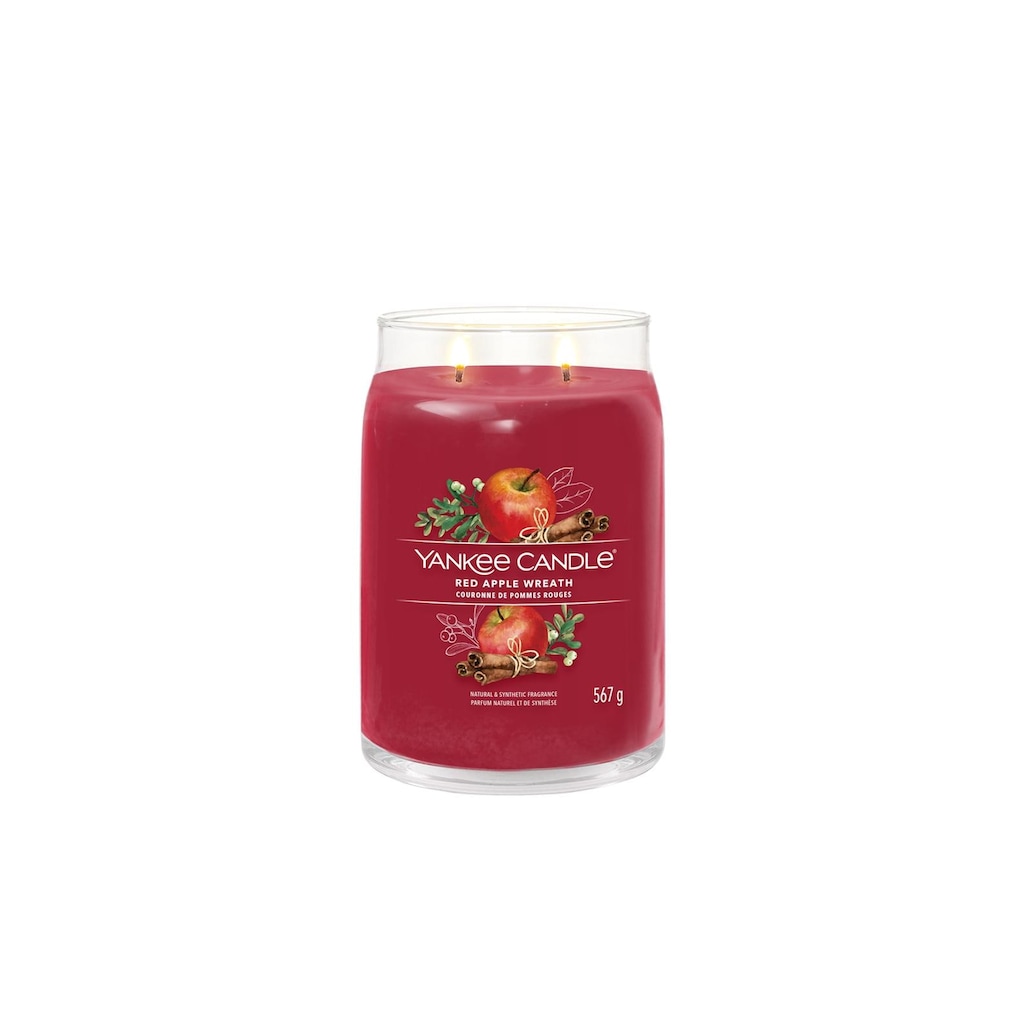 Yankee Candle Duftkerze »Red Apple Wreath Signature Large Jar«