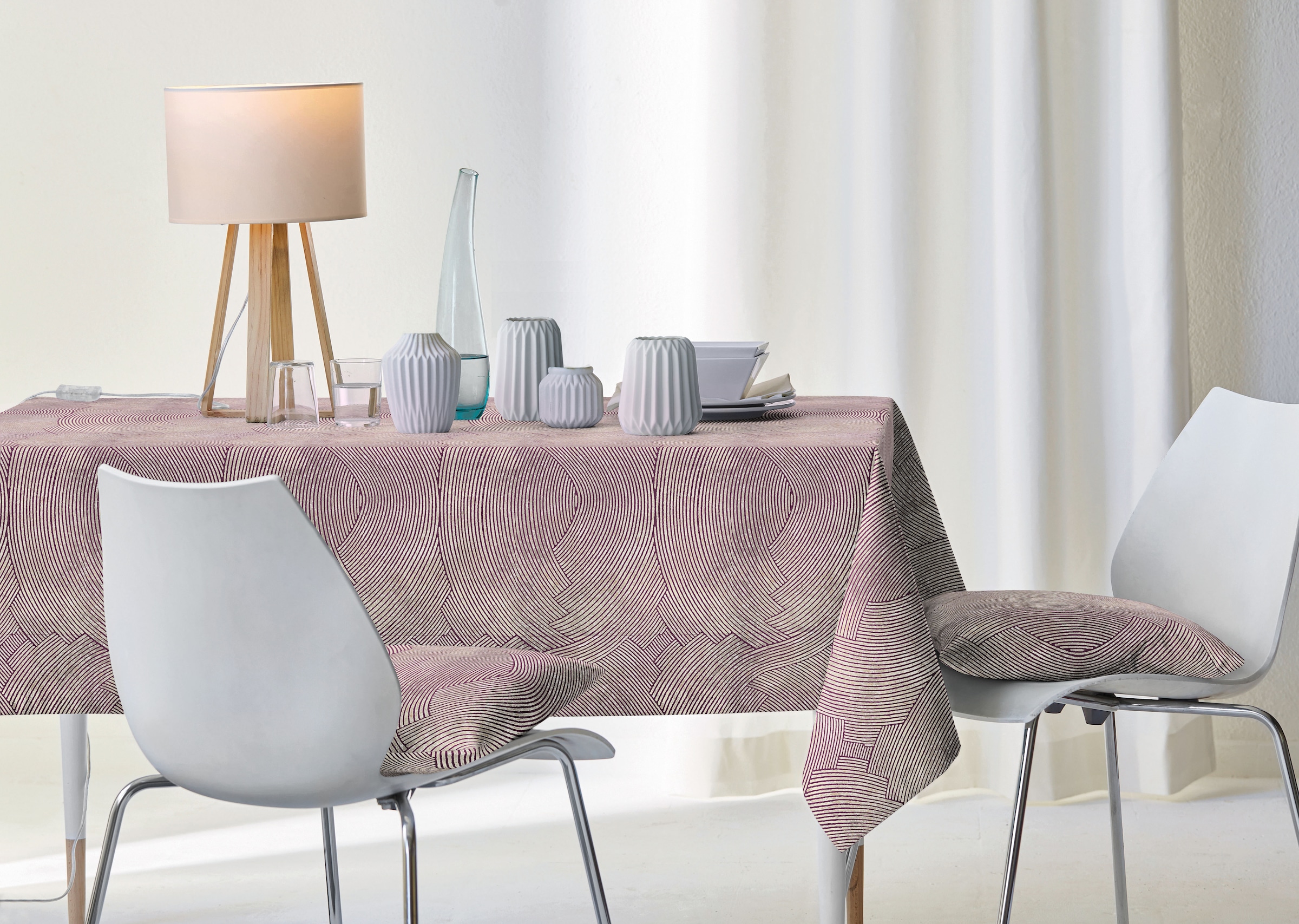 APELT Nappe de milieu »5470« Lin graphique / uni