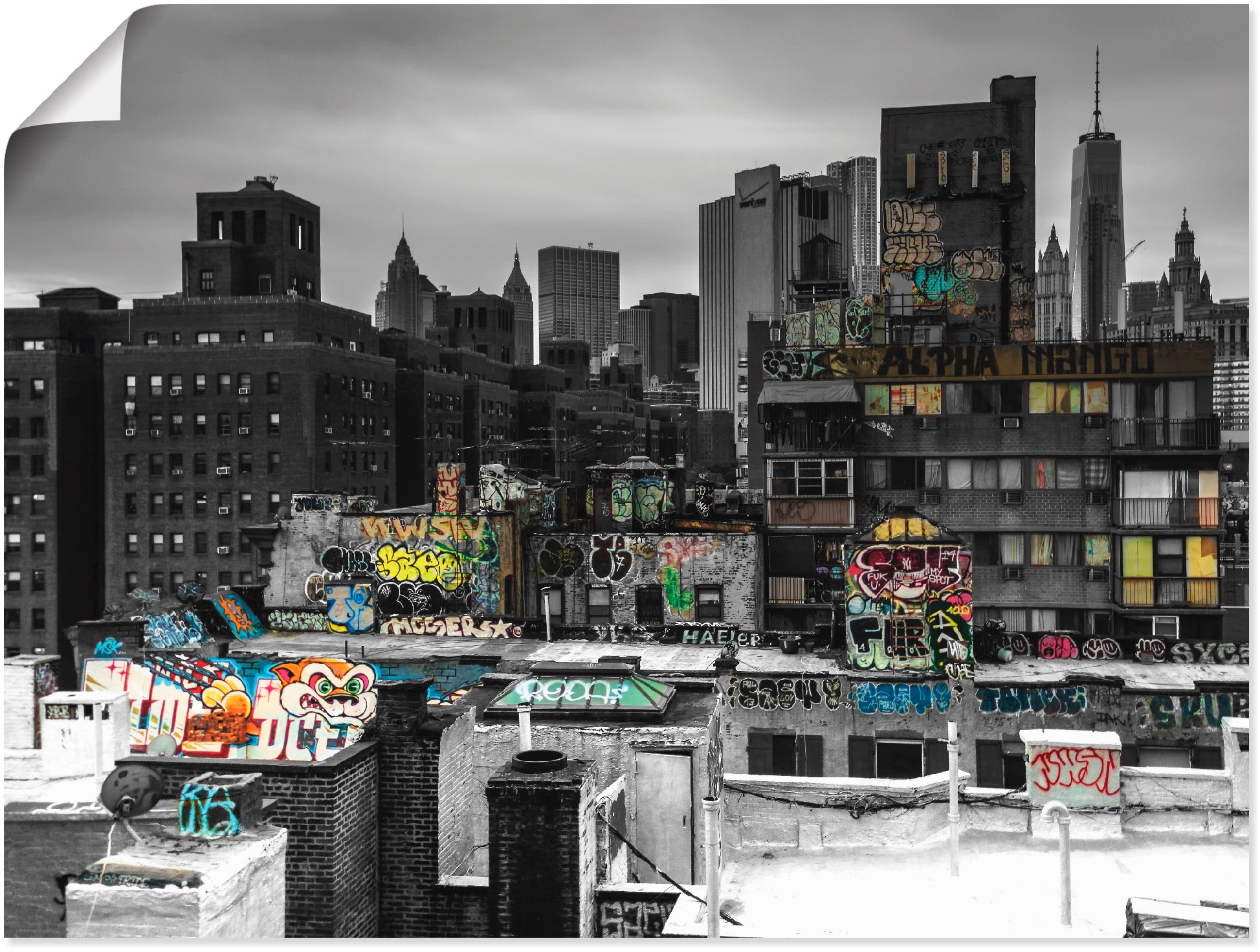 Image of Artland Poster "Graffiti in New York" Amerika 1 Stk. tlg. ohne Rahmen