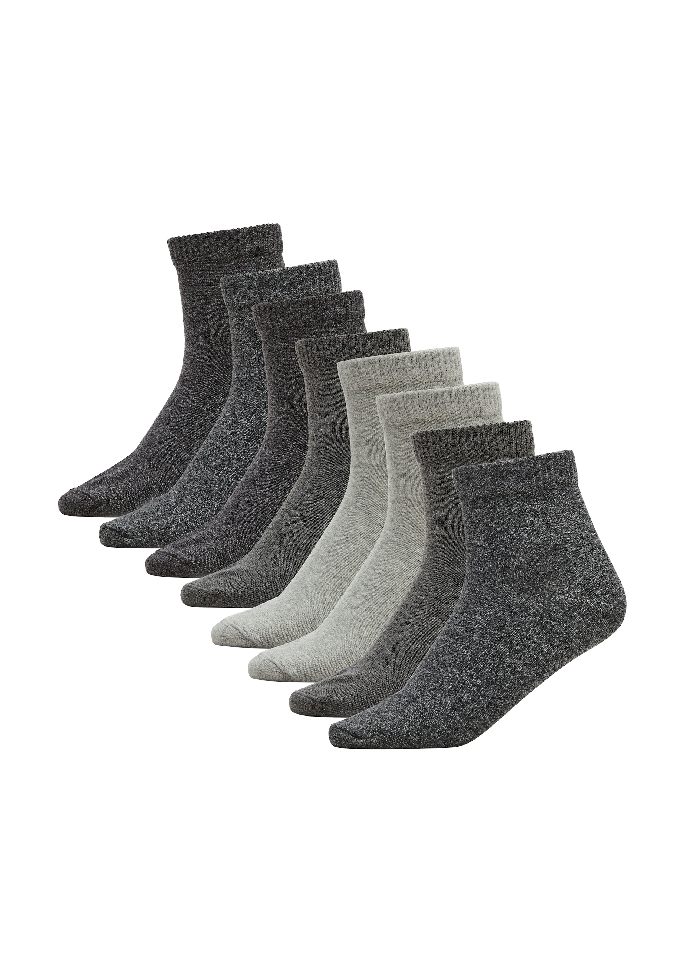 s.Oliver Chaussettes courtes »essentials« 8 Couple tlg. avec mélange de matériaux facile d'entretien