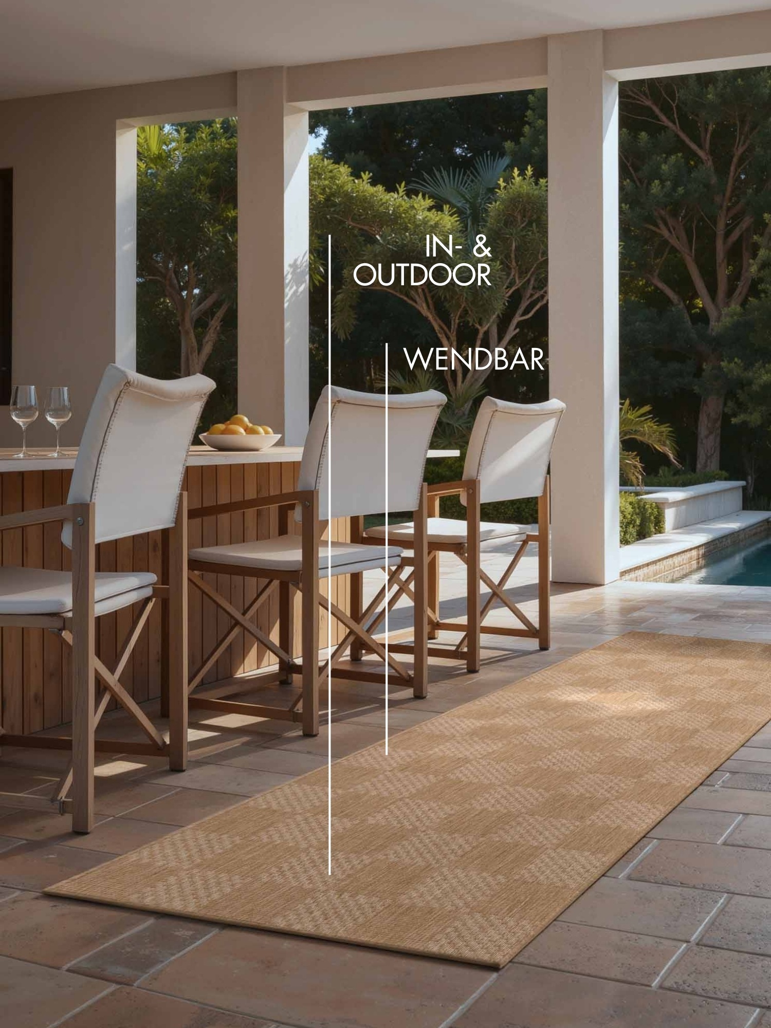 Ted Baker Teppich »Dorothy , Wendeteppich« rechteckig 8 mm Höhe Designteppich, Wetterfest, Pflegeleicht, Modern, Wohnzimmer, Terrasse