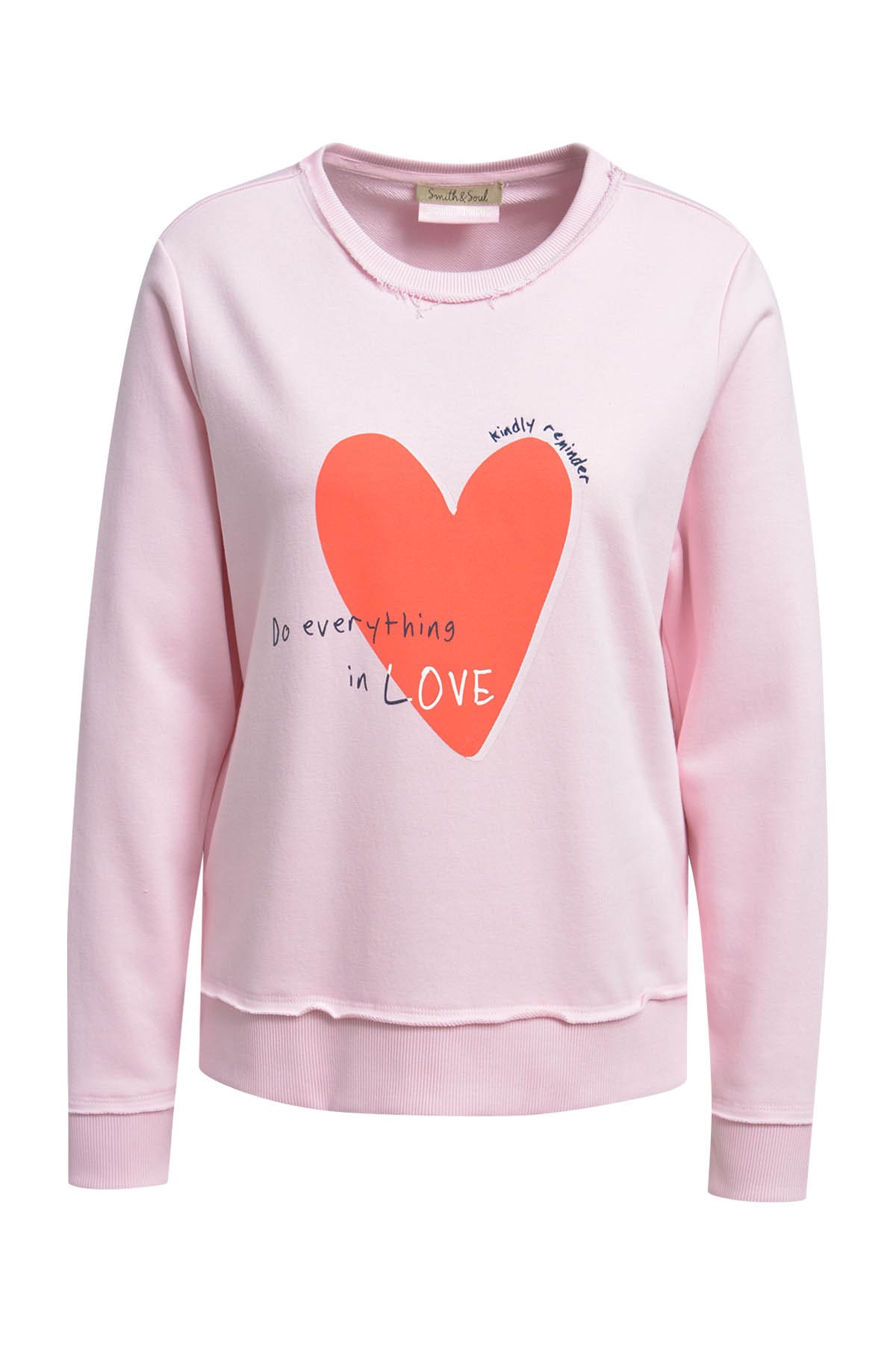 Image of Smith & Soul Sweatshirt, mit Frontprint, Rundhals