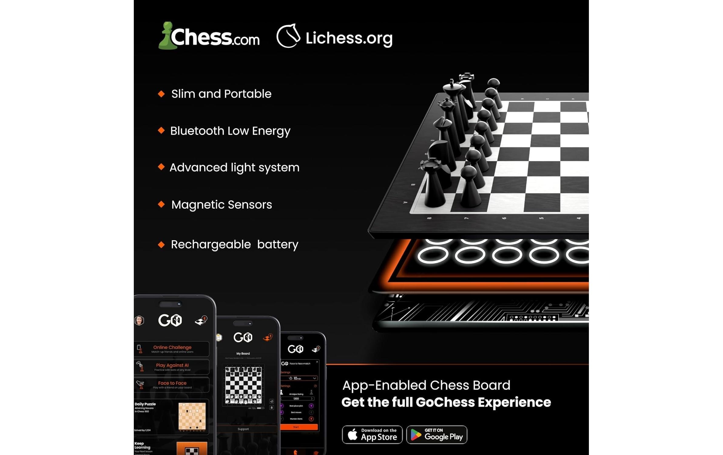 Spiel »Particula Mini LED-Lichtsystem, Chess.com, Lichess.Org«