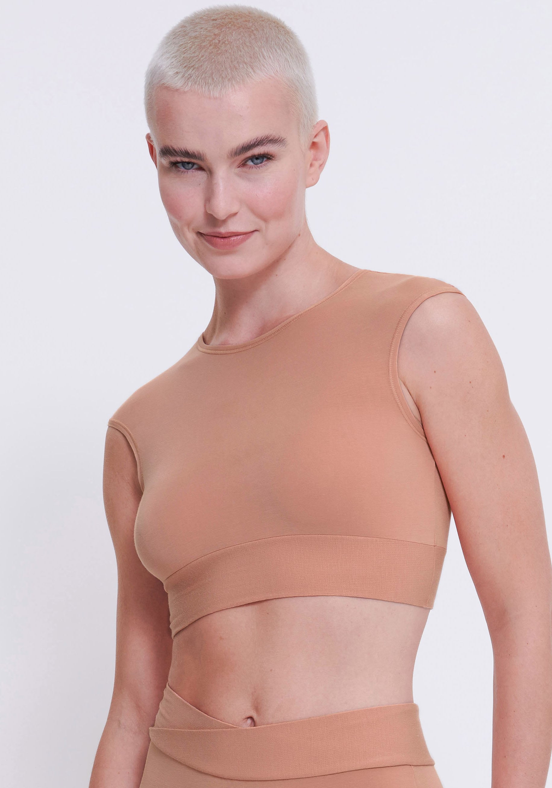 Image of sloggi Crop-Top "GO Allround" One Size, geripptes Unterbrustband, atmungsaktiv, super weich