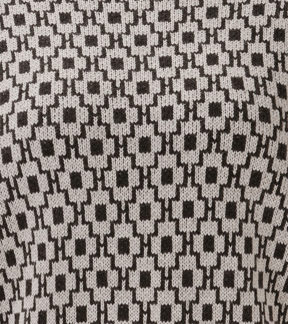 Aniston CASUAL Pull en tricot avec motif graphique look rétro - NOUVELLE COLLECTION