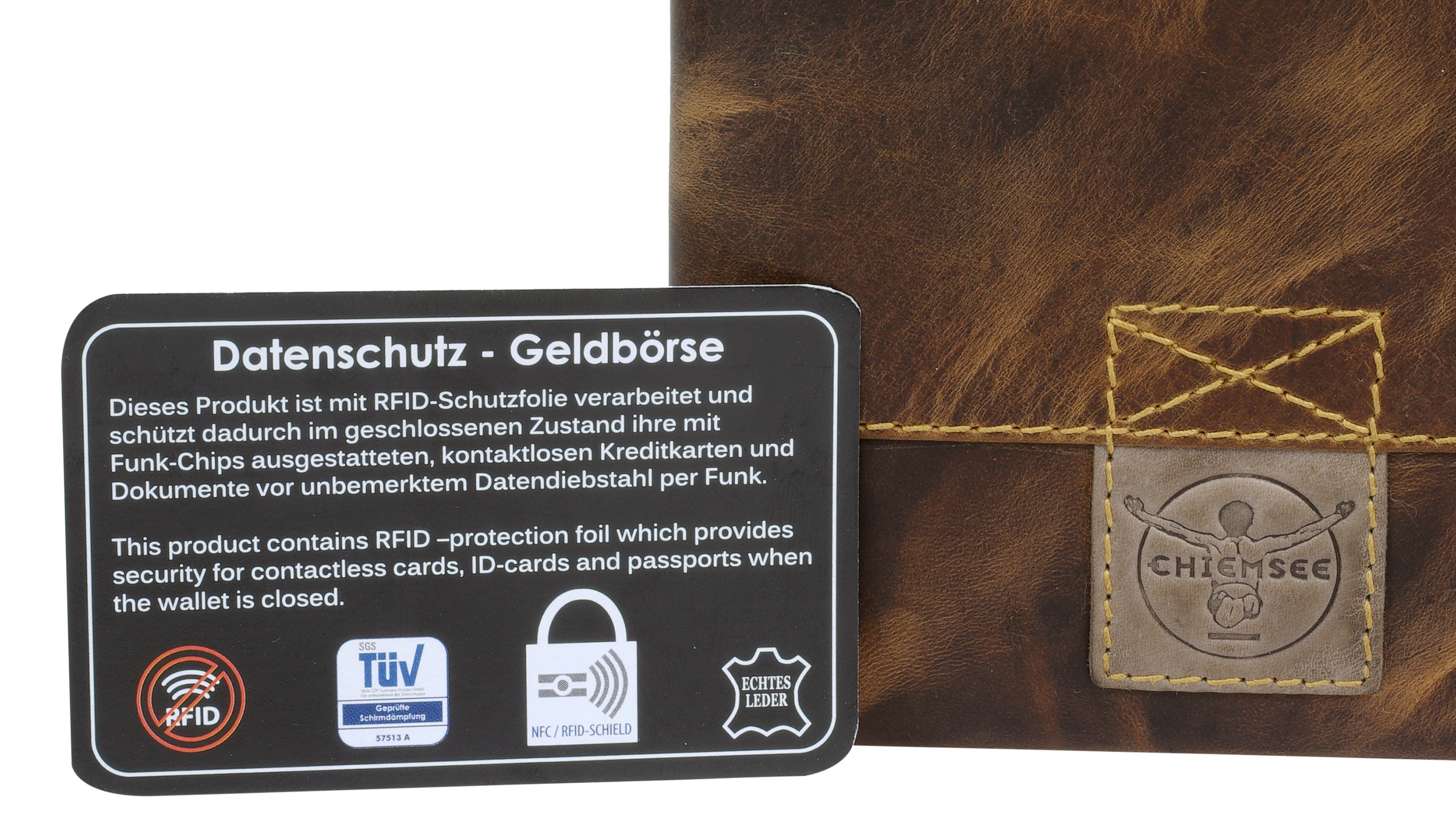 Chiemsee Geldbörse echt Leder