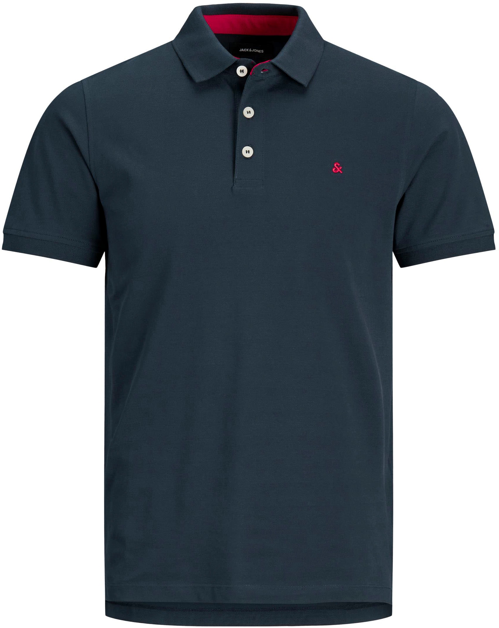 Jack & Jones Poloshirt »JJEPAULOS  Poloshirt mit klassischem Kragen und figurbetonter Form« Logostickerei, modisch, schmal, Baumwolle, Polokragen