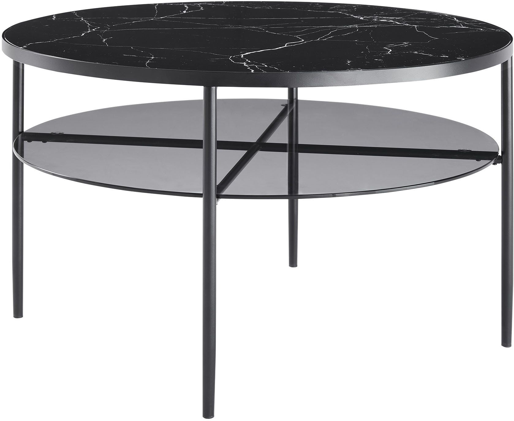 Image of SalesFever Couchtisch "Designer Couchtisch" 1 Stk. tlg. Tischplatte in Marmoroptik