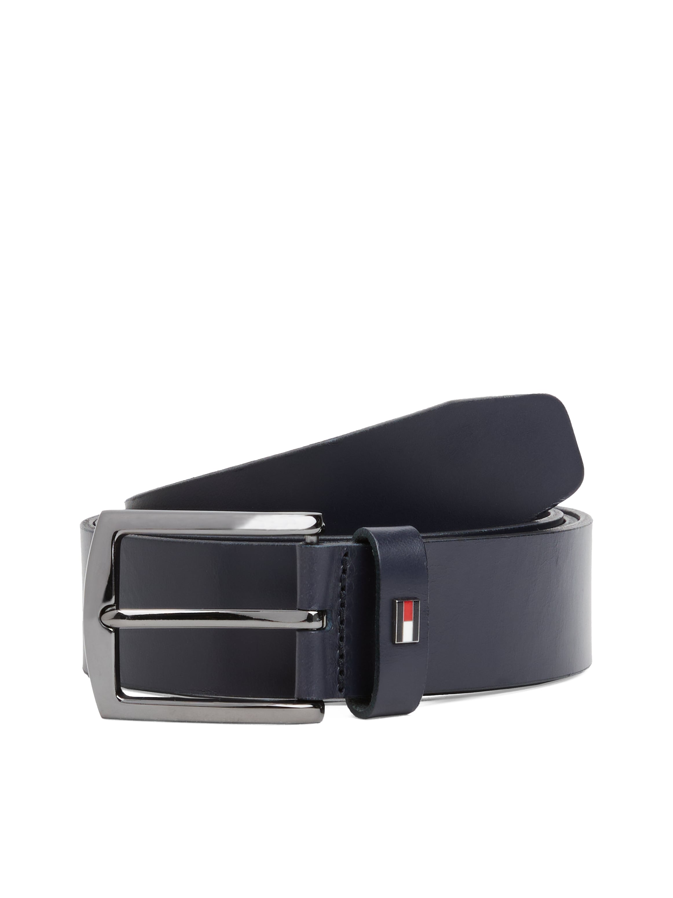Tommy Hilfiger Ledergürtel »DENTON 3.5 EXT«, Einfachdornschliesse, Metalllogo