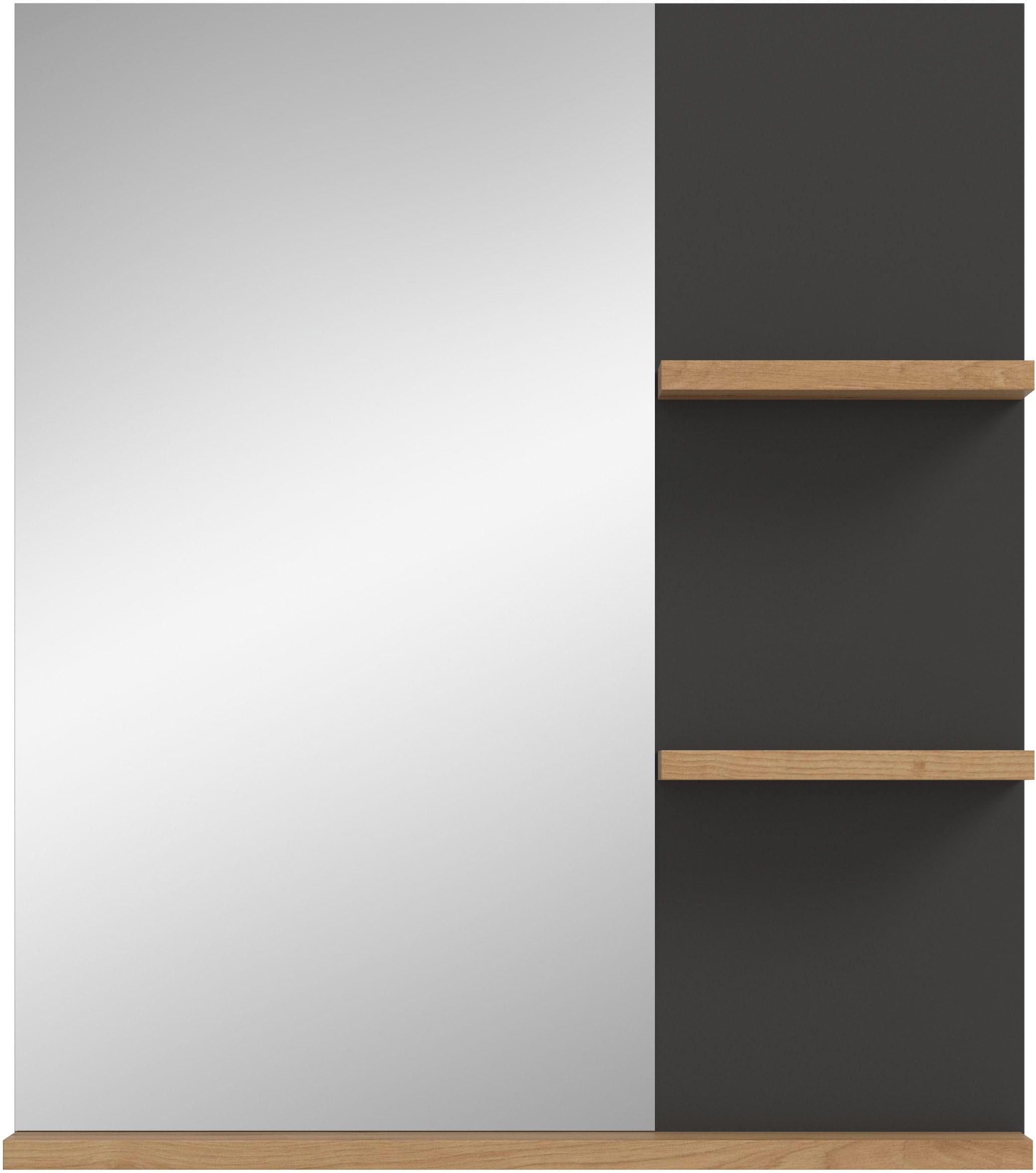 INOSIGN Badspiegel »REHAT, Breite 63 cm, mit 3 Ablageböden, hochwertiges Spiegelglas« Badmöbel, Spiegel, Wandspiegel, Bad, Badezimmer