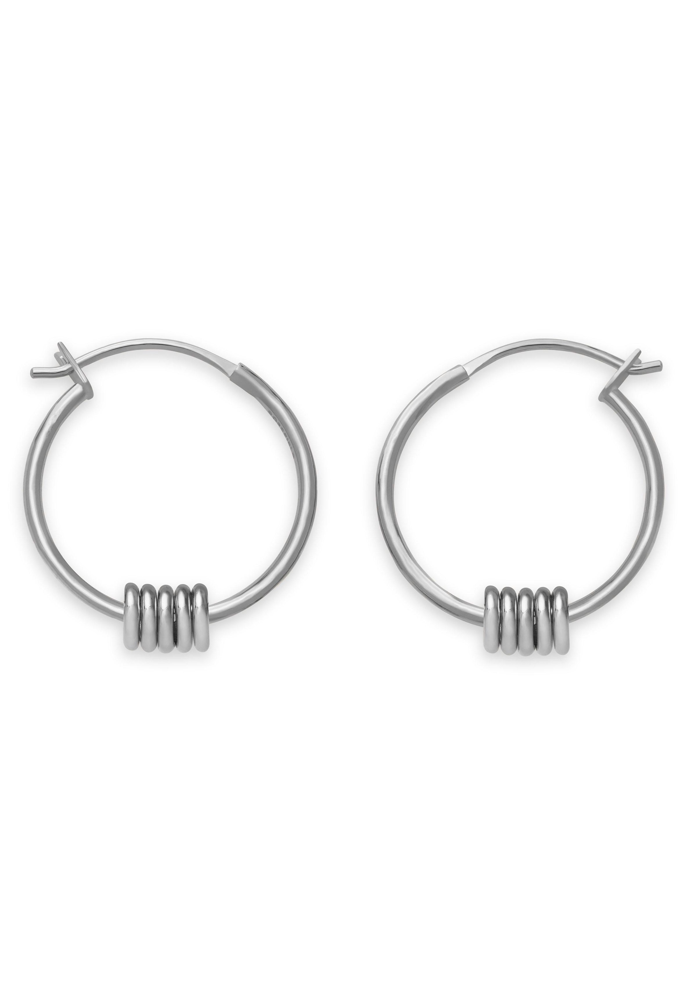 Paar Creolen »Iggy Multi hoop small silver, JMHSS-J067«