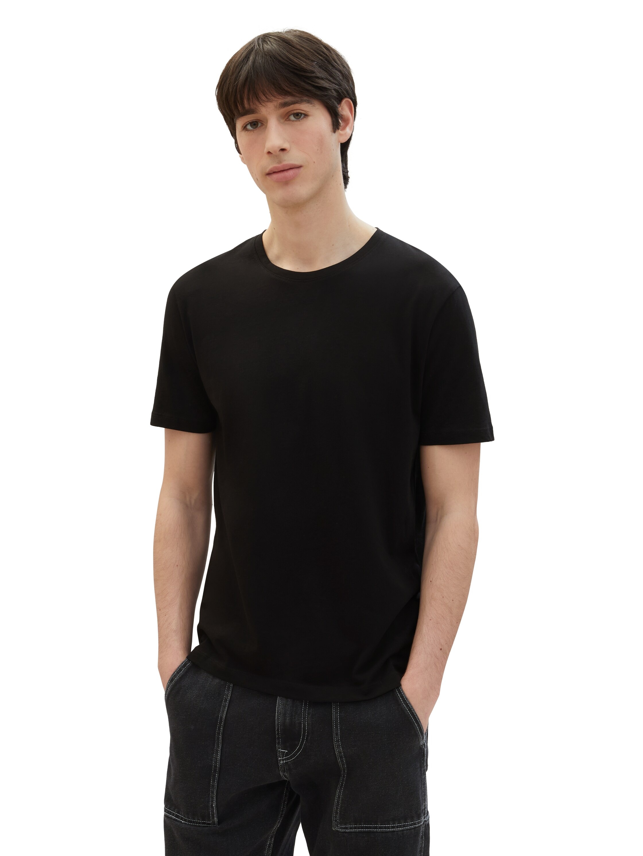 TOM TAILOR Denim T-Shirt, (Packung, 3 tlg.)