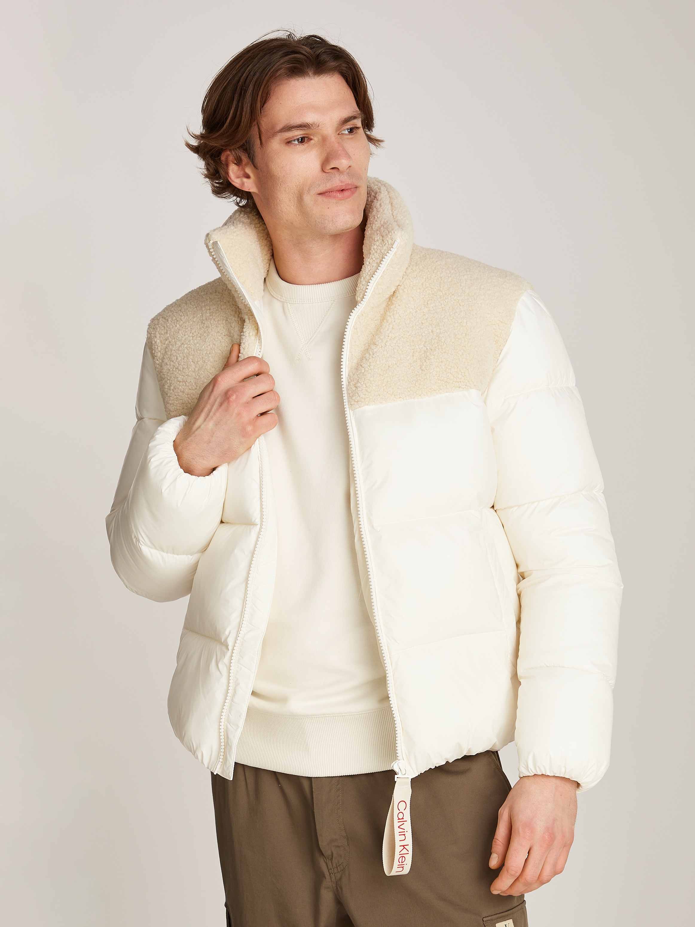 Outdoorjacke »SHERPA PUFFER JACKET«, mit Logoschriftzug