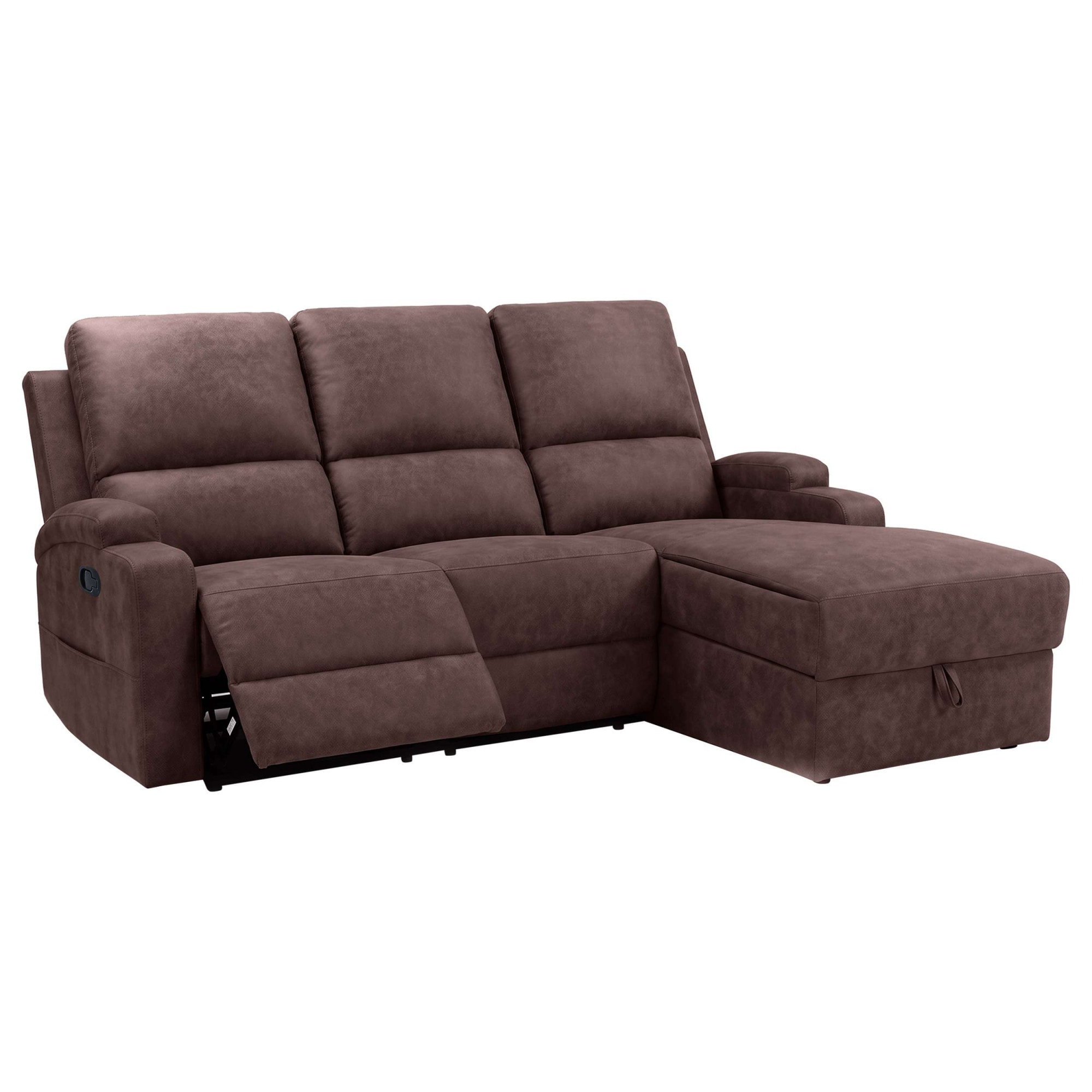 GOODproduct Ecksofa »NAPORI Microfaser, Multimediasofa, L-Form« man. oder elektr. Relaxfuntion, USB-A bei elektr. Variante, Staukasten