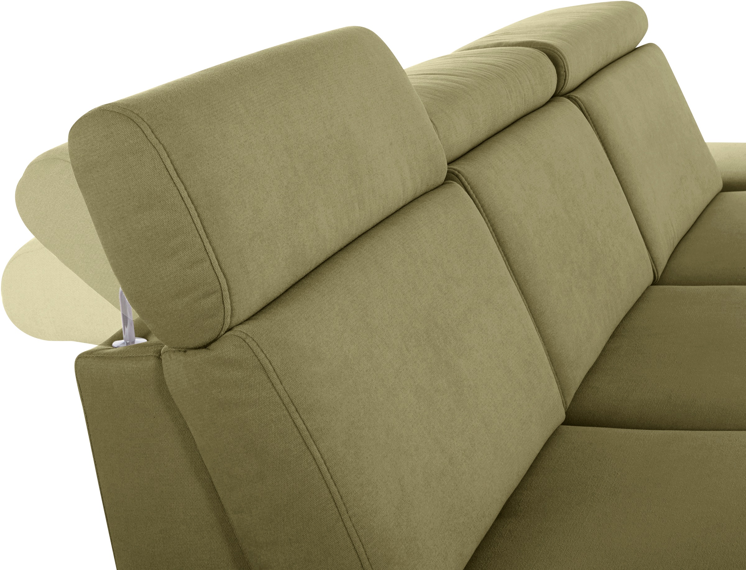 sit&more Ecksofa »Brisbane L-Form«, Fusshöhe 12 cm, inklusive Sitztiefen-, Armteil- und Kopfteilverstellung