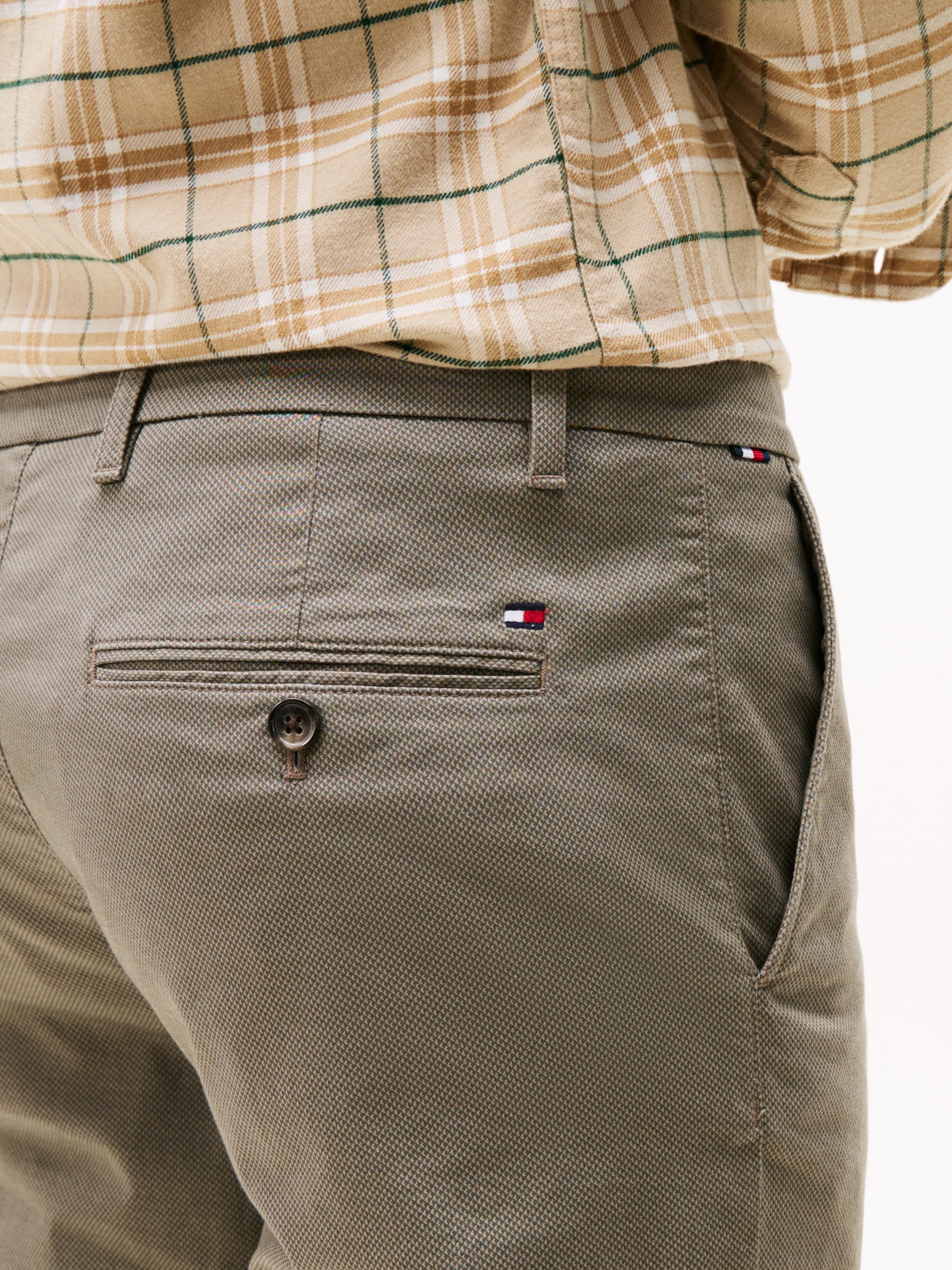 Tommy Hilfiger Chinohose »BLEECKER PRINTED ST«, Slim Fit, strukturierte Qualität