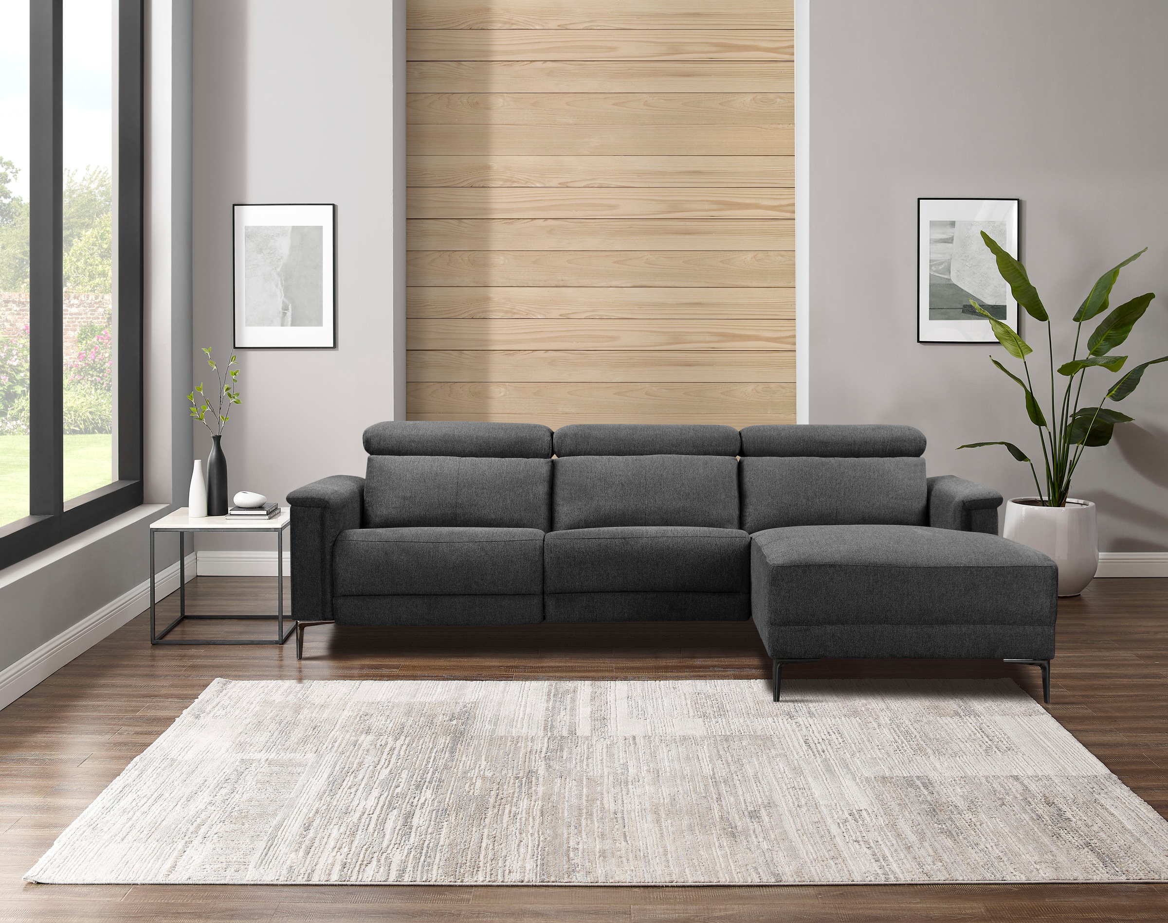 Image of GOODproduct Ecksofa "LUND, L-Form, 261cm, man. o. elektr. Relaxfunktion (mit USB-A)" und Kopfteilverstellung