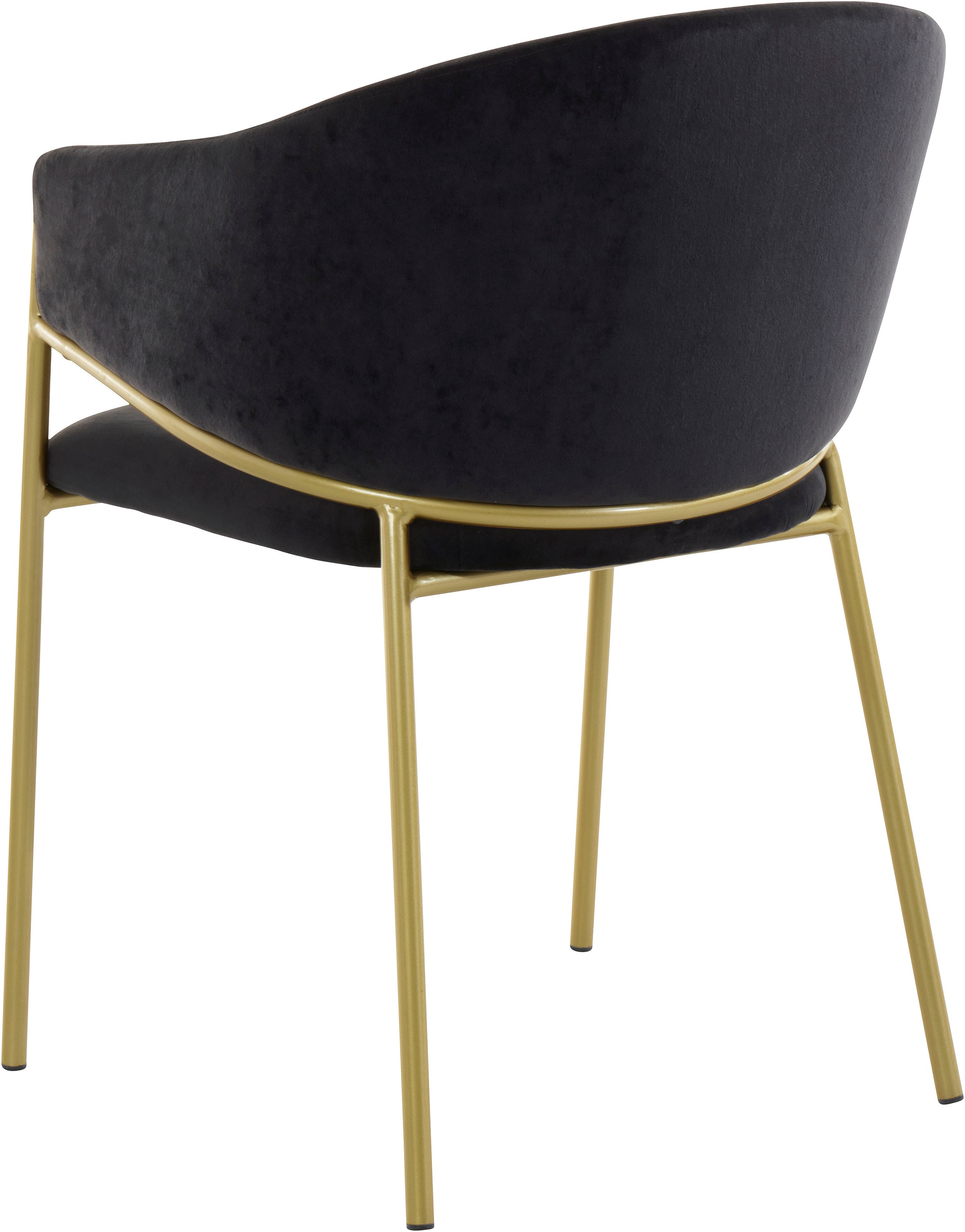 Leonique Esszimmerstuhl goldenen 2 mit jetzt Sitzhöhe cm »Évreux«, Metallgestell, 49 einem Veloursstoff, St., kaufen