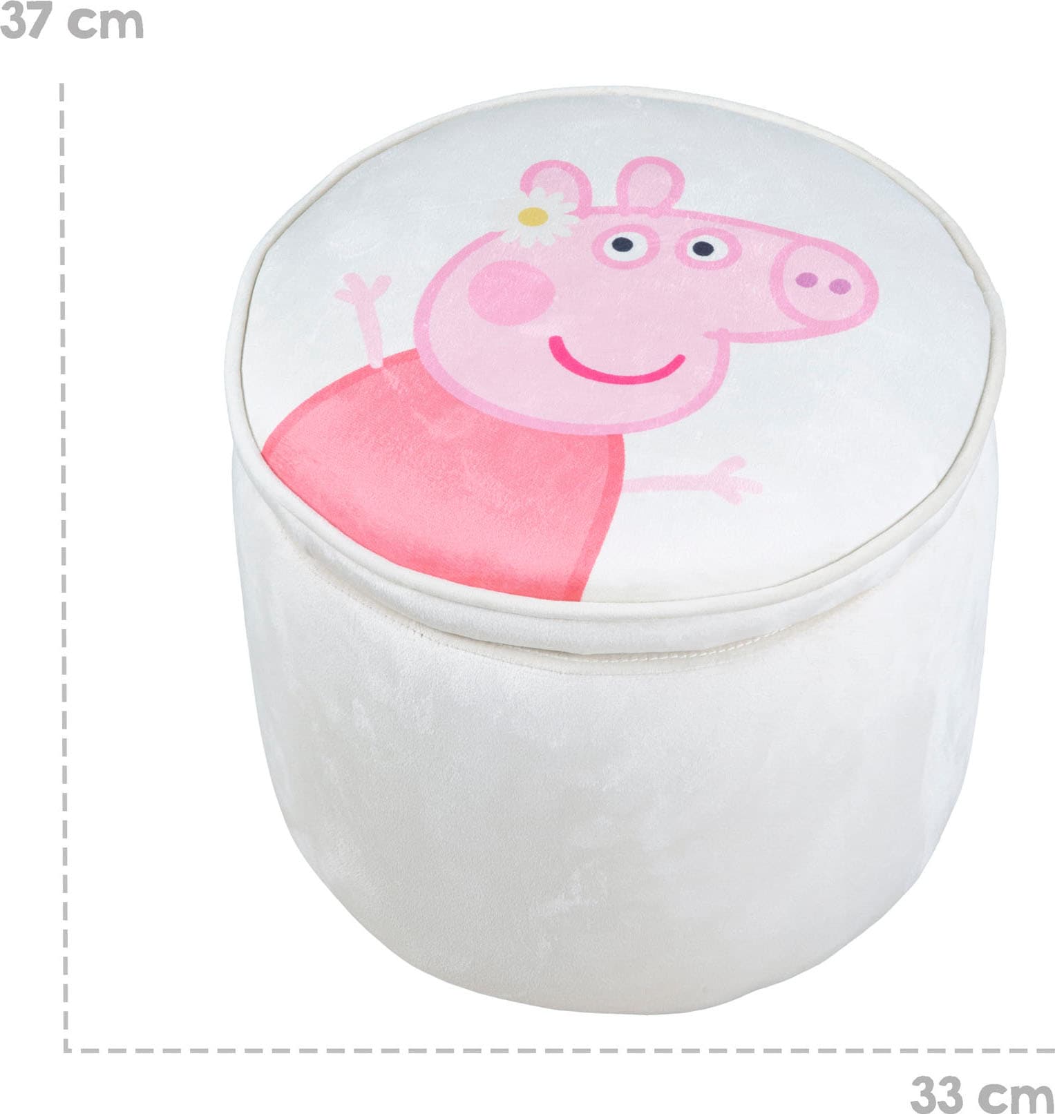 roba® Tabouret pour enfants »Peppa Pig, rund«