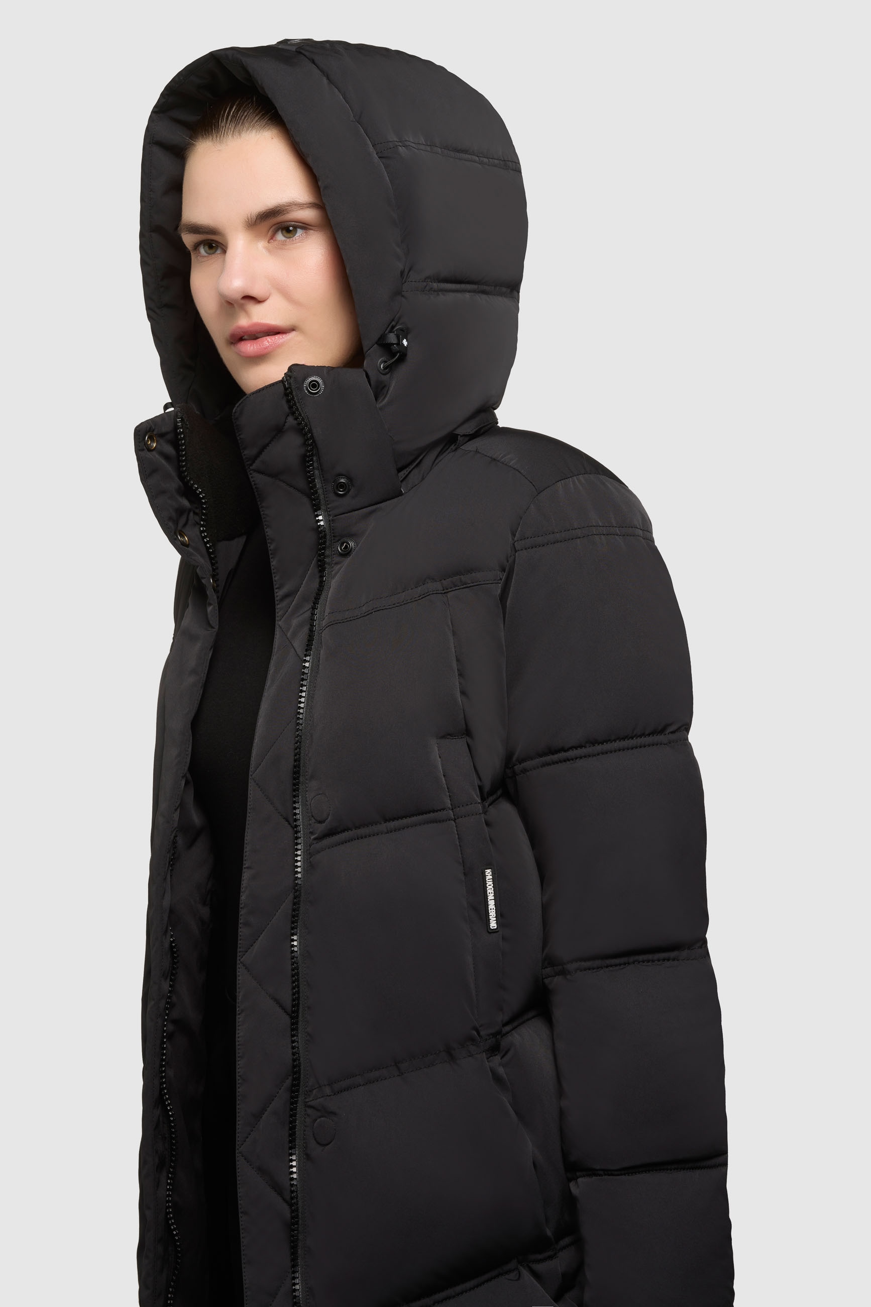 khujo Manteau matelassé »GRAYA2« Windschutzblende mit Magnetverschluss