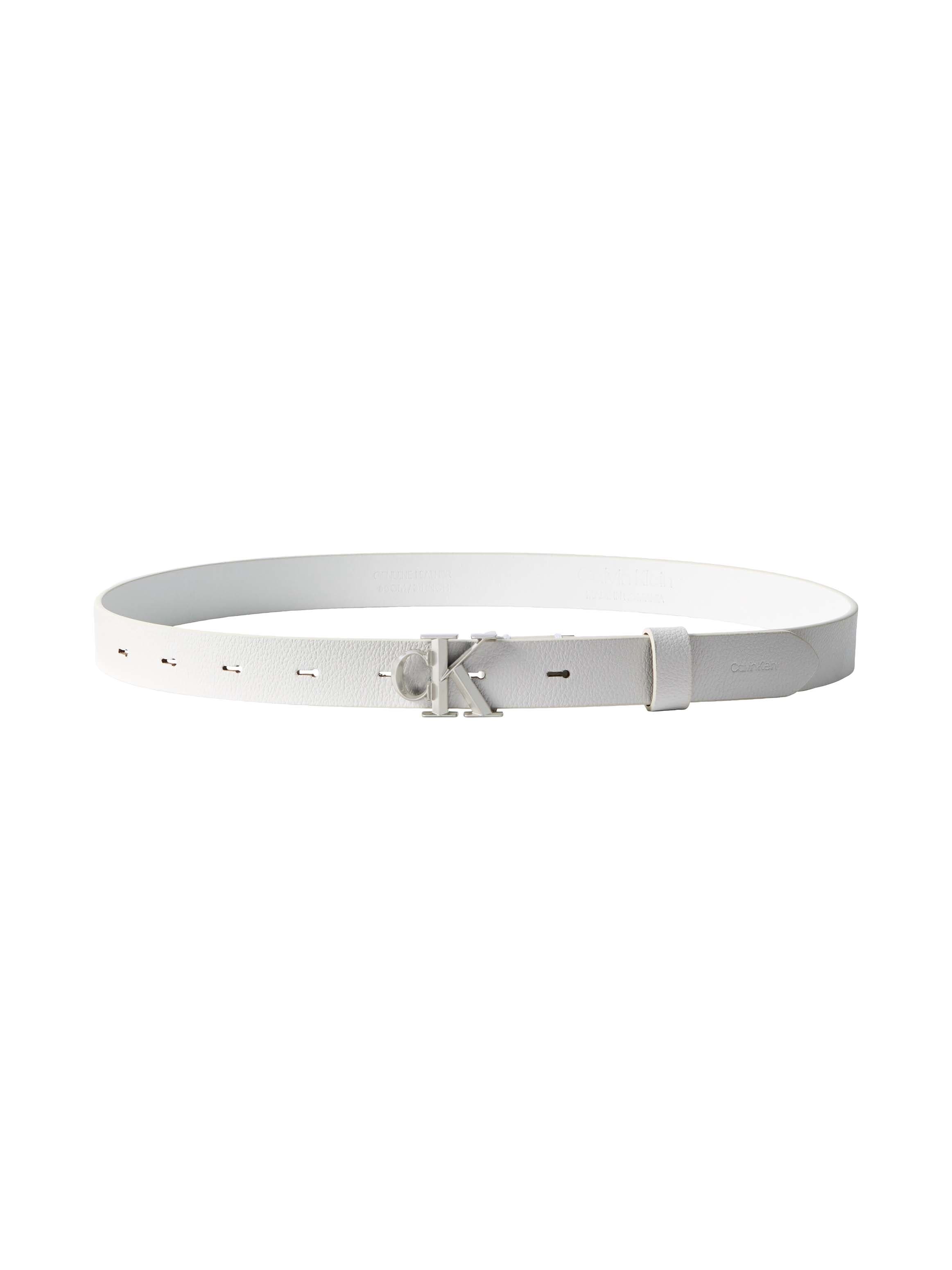 Calvin Klein Ledergürtel »FACTED CK BUCKLE 25MM PEBBLE« Grössenverstellbar mit Metallschliesse